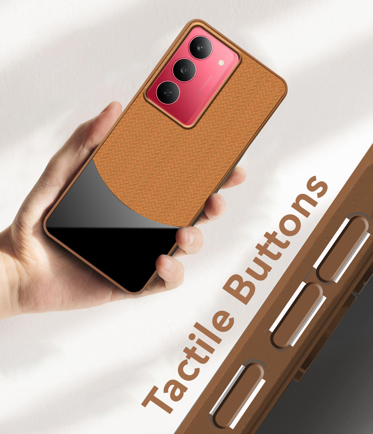 For Realme 14X Silicone Finish Back Cover Case (Premium Minimalist Professional Feel | Camera Protection Bump)