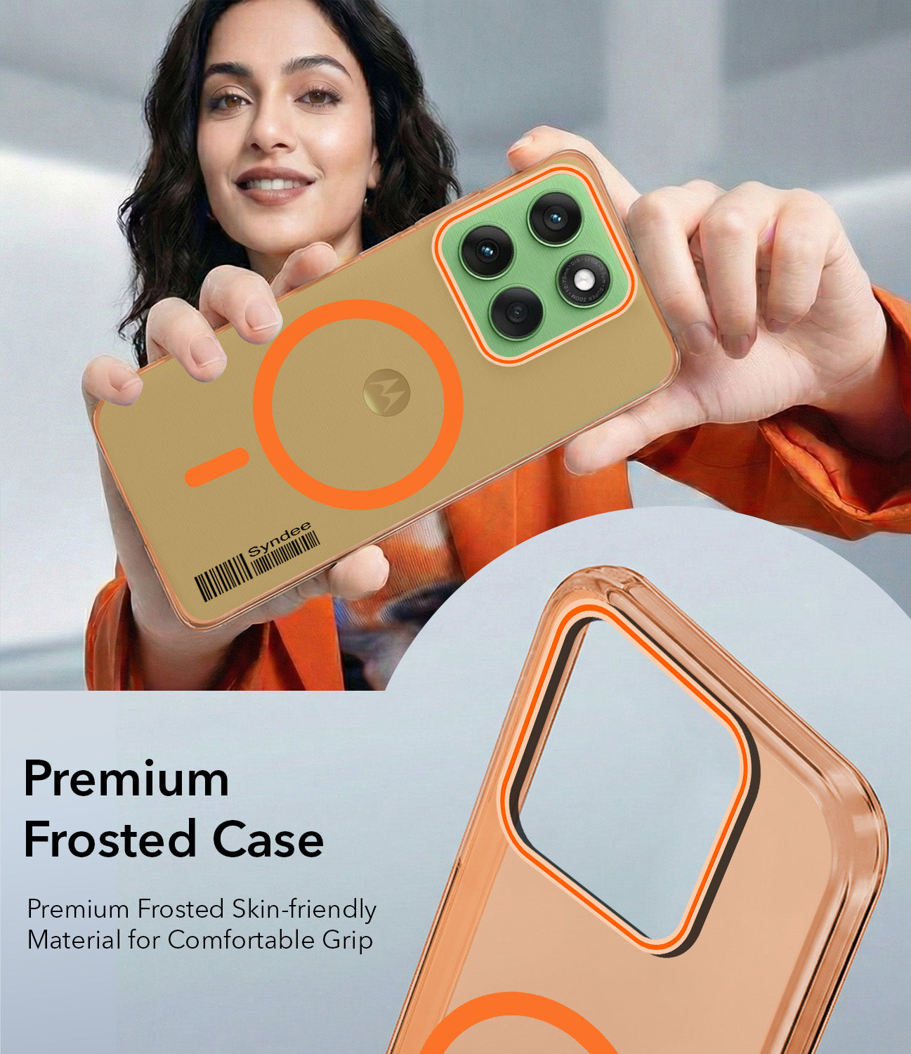 For Motorola Moto Edge 60 Back Cover Case (Soft Touch | Camera Bump Protection | MagSafe Compatible | Matte Finish)