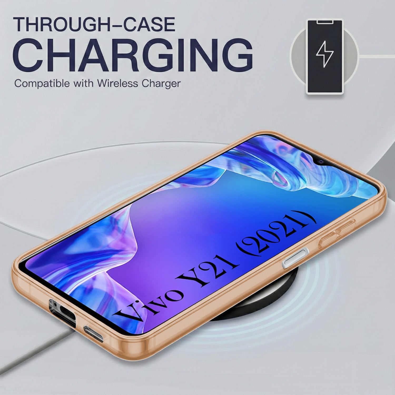 For Vivo Y21 2021 Back Cover Case Silicone (Slim Paper Thin | Camera Protection Bump | Minimalist Professional | Soft Flexible)