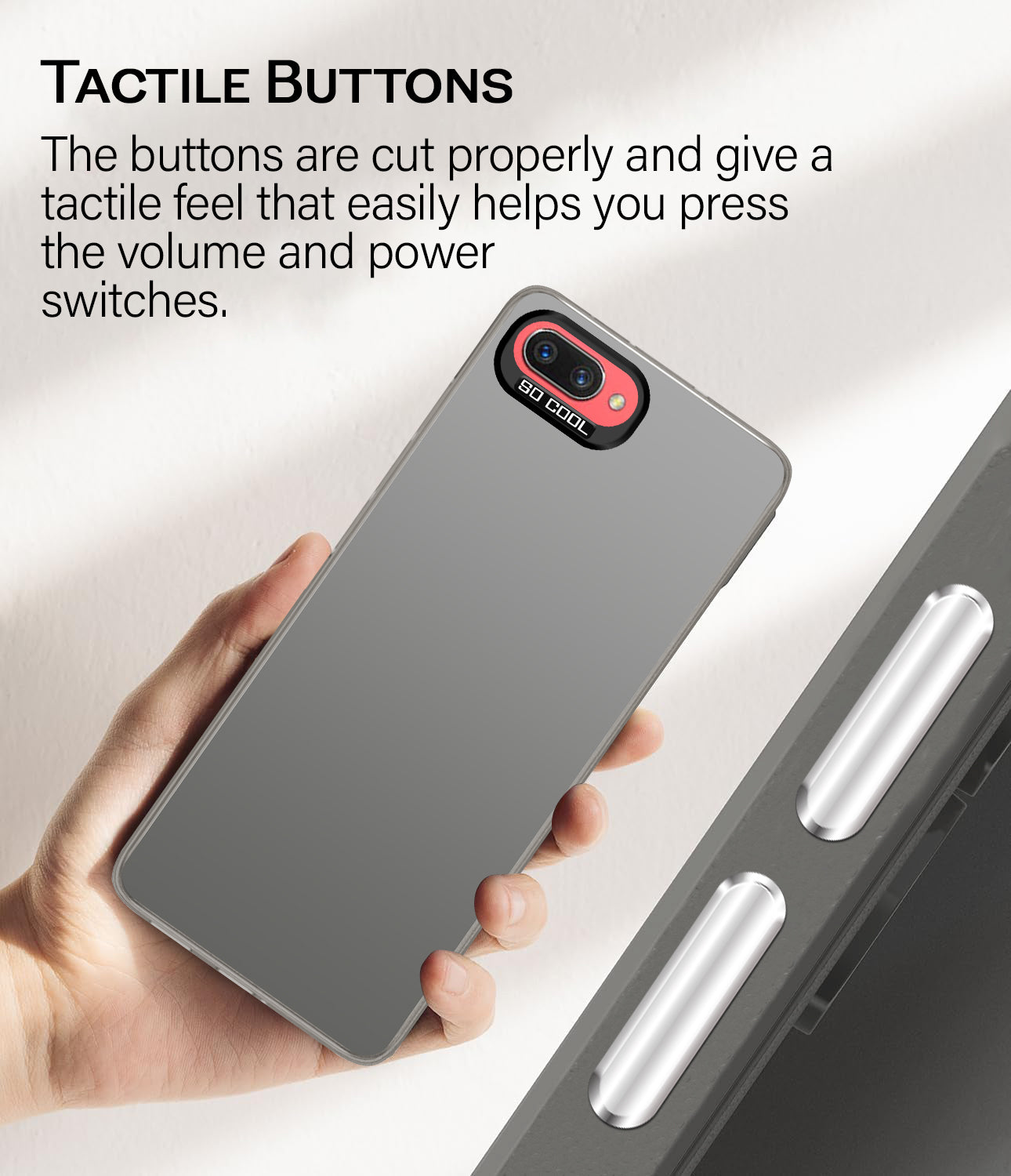 For Realme C1 Hard Back Cover Case (Velvet Touch | Professional Glossy Finish | Camera Protection Bump)