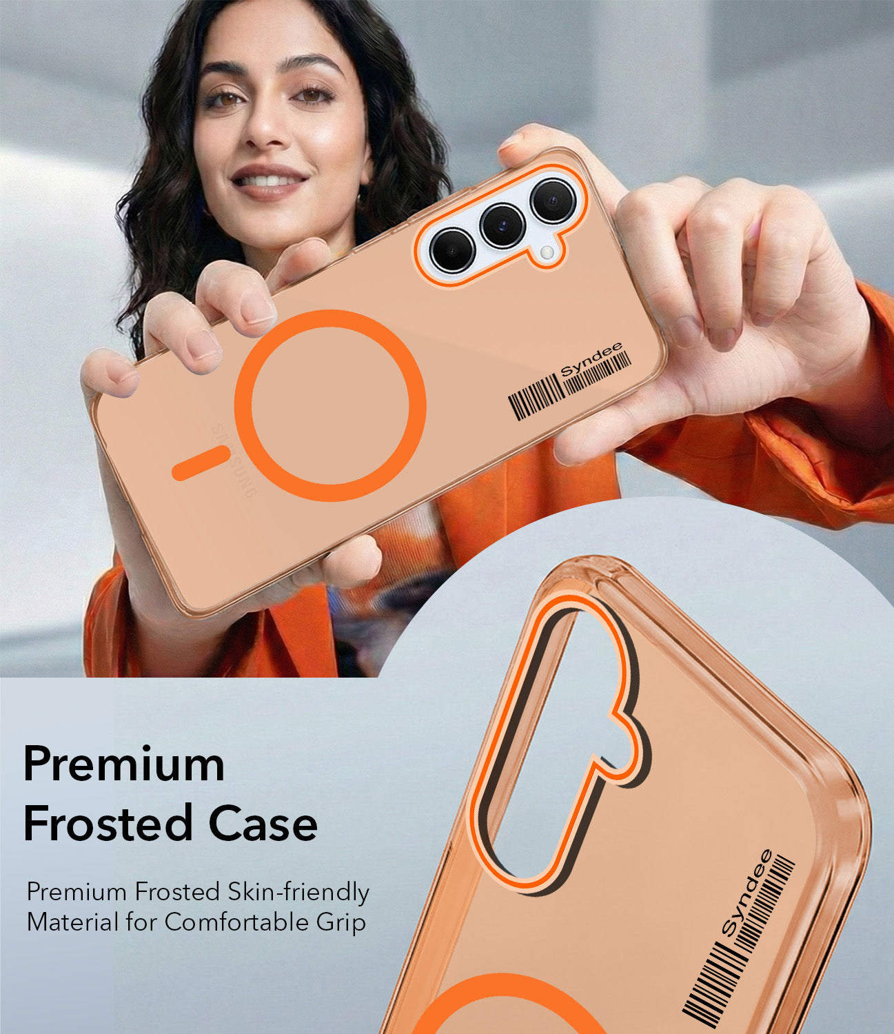 For Samsung Galaxy A55 5G Back Cover Case (Soft Touch | Camera Bump Protection | MagSafe Compatible | Matte Finish)