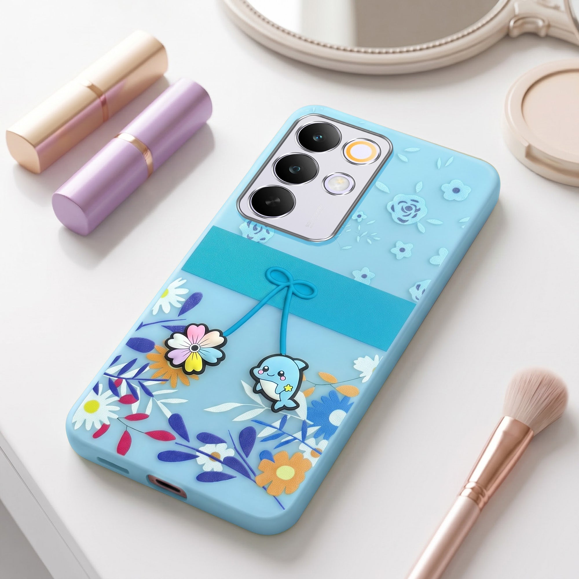 For Realme C85 5G | Realme Narzo 90x Back Cover Case (3D Cute Cartoons | Hard Back Side Soft | atte Premium Finish | HD Printing)
