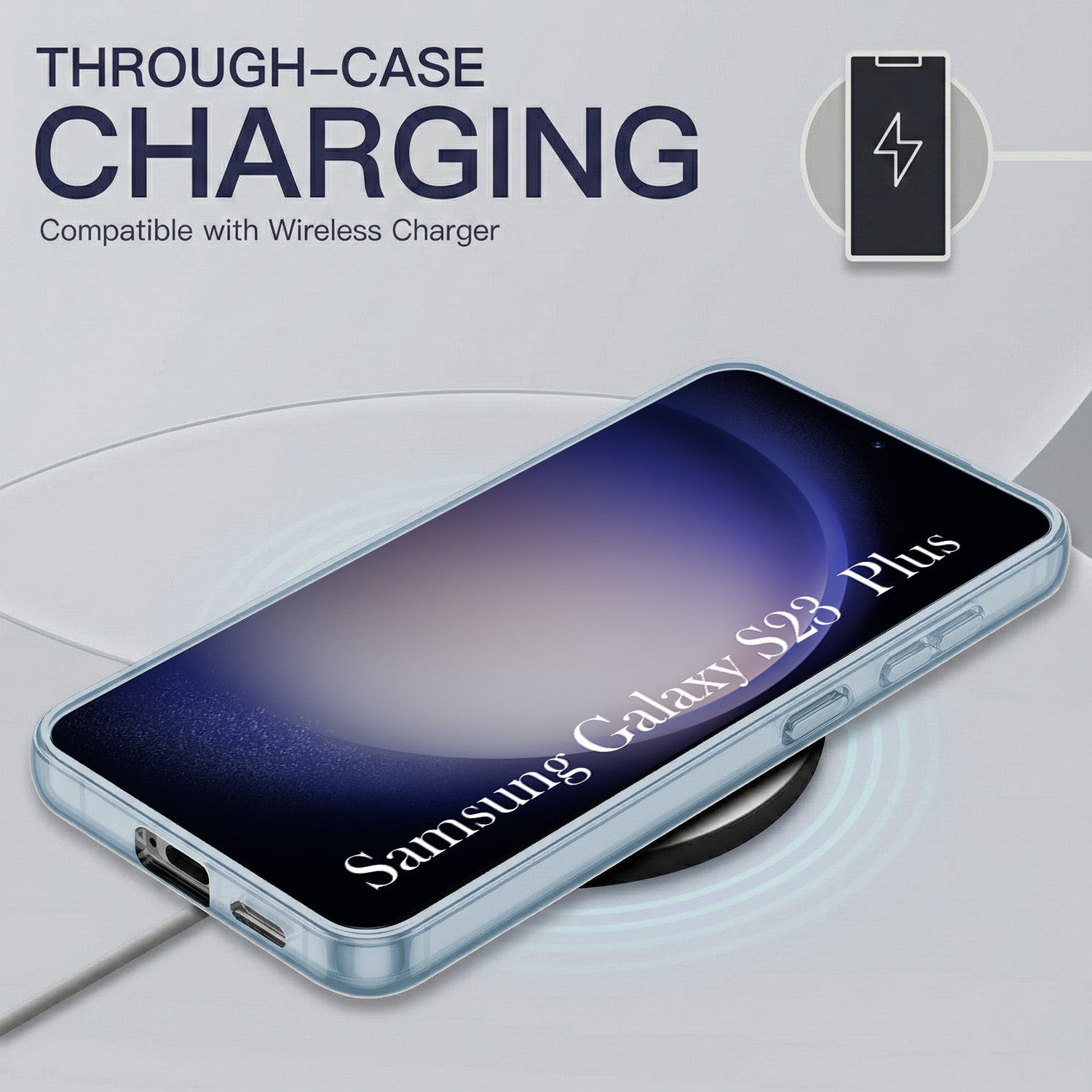 For Samsung Galaxy S23 Plus Back Cover Case Silicone (Slim Paper Thin | Camera Protection Bump | Minimalist Professional | Soft Flexible)