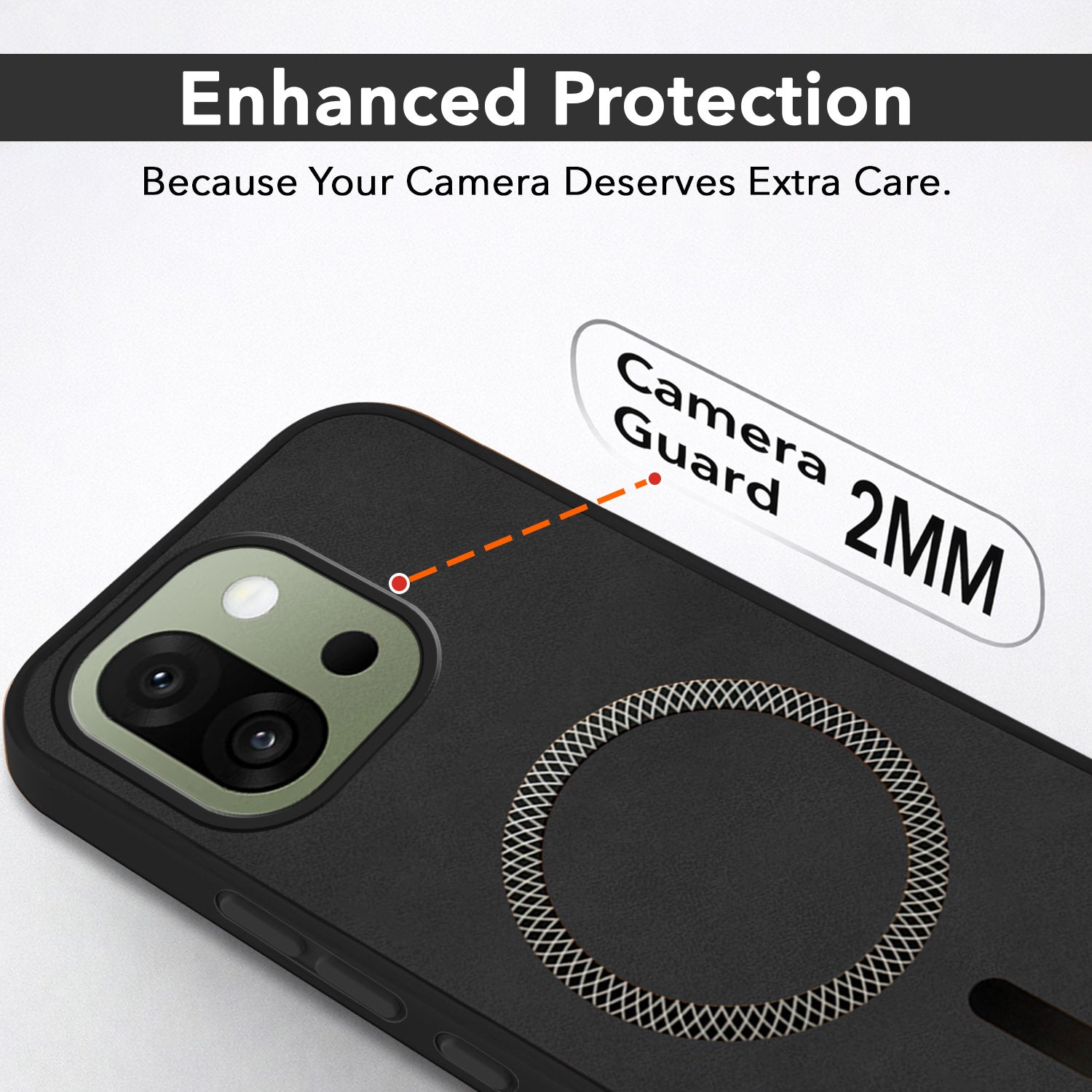 For OnePlus 13S Back Cover Case Leather Finish (MagSafe Compatible Wireless Charging | Soft Touch | Camera Bump Protection)