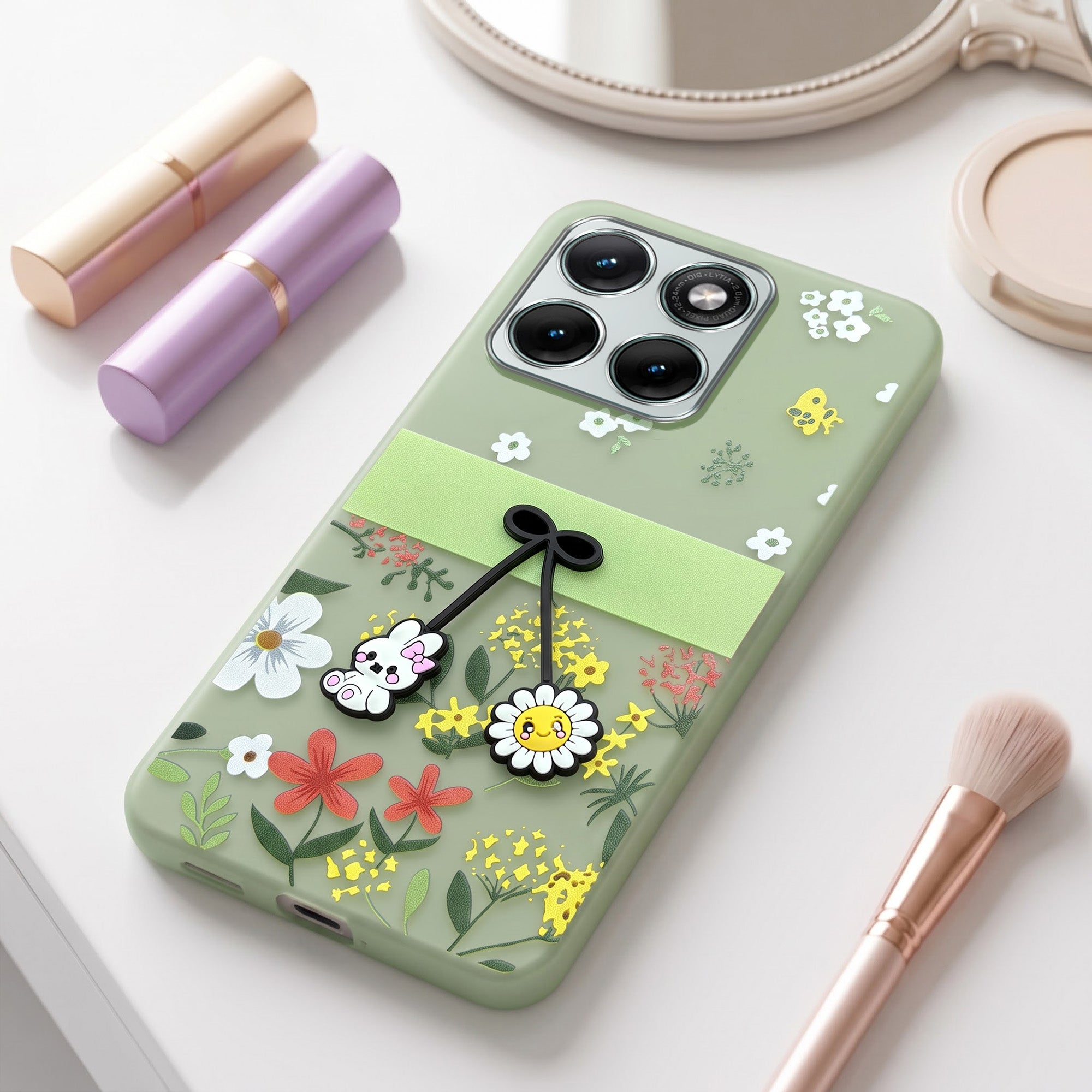 For Motorola Moto Edge 70 Fusion Back Cover Case (3D Cute Cartoons | Hard Back Side Soft | Matte Premium Finish | HD Printing)