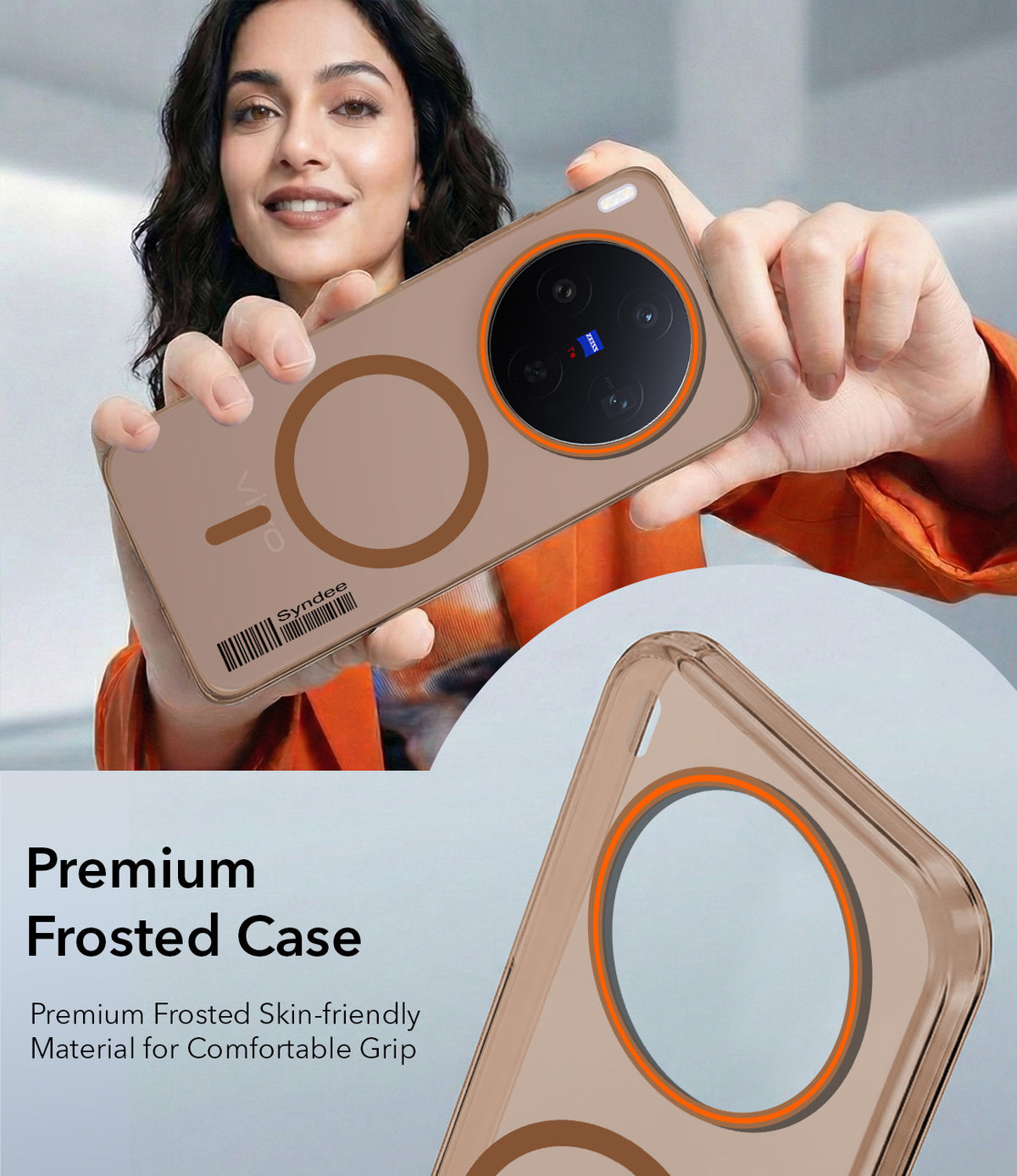 For Vivo X300 5G Back Cover Case (Soft Touch | Camera Bump Protection | MagSafe Compatible | Matte Finish)
