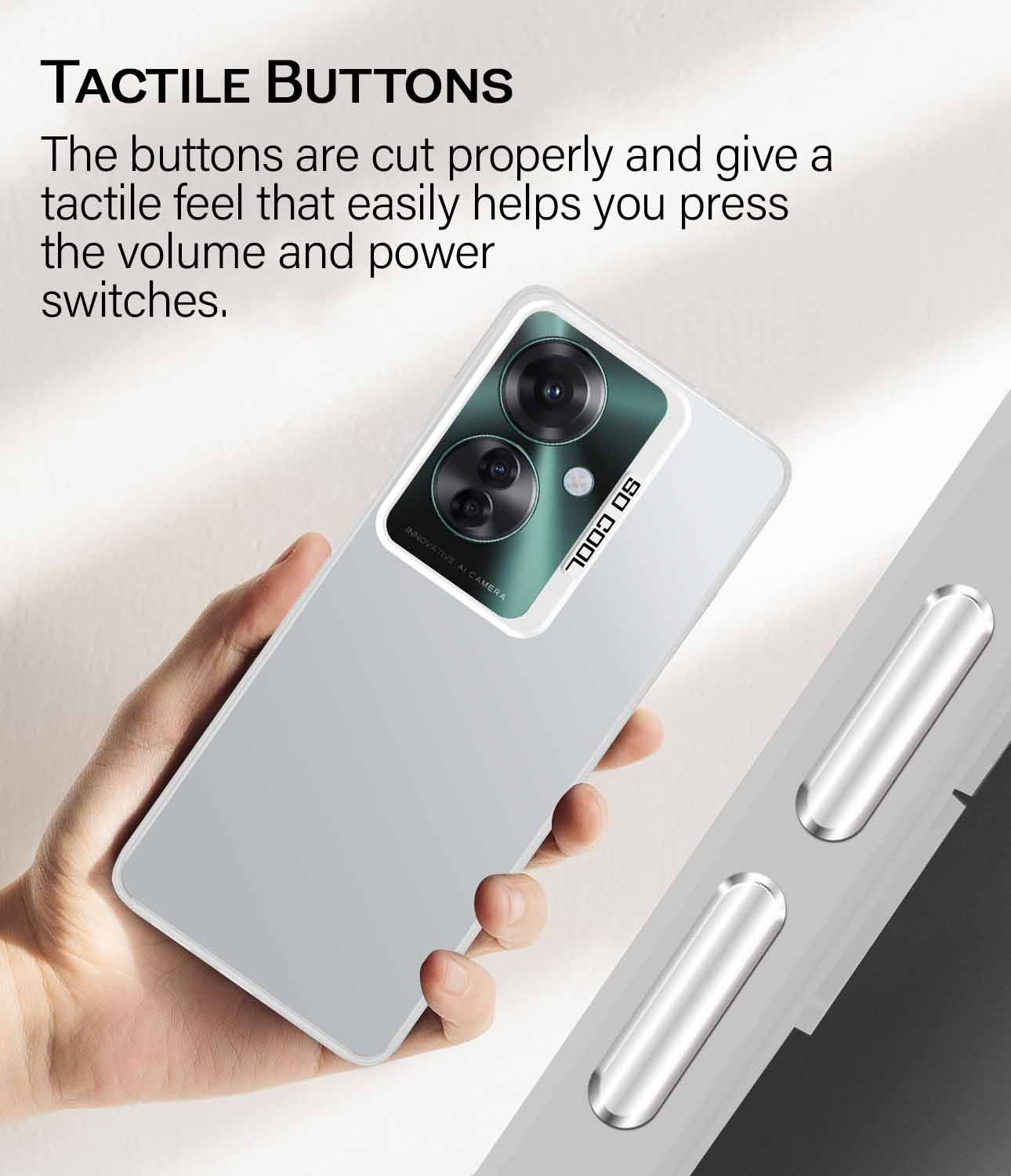 For Oppo Reno11 F 5G | Oppo Reno 11F 5G Hard Back Cover Case (Velvet Touch | Professional Glossy Finish | Camera Protection Bump)