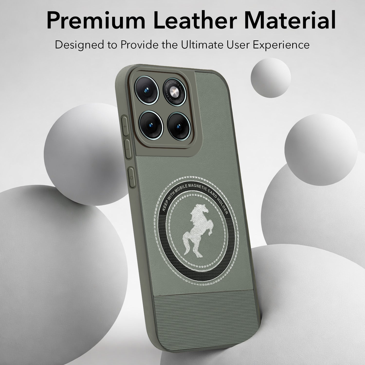 For Motorola Moto Edge 70 Fusion Back Cover Case PU Leather Finish (Professional Minimalist Texture | MagSafe Compatile | Camera Protection | Sleek Sober Formal)