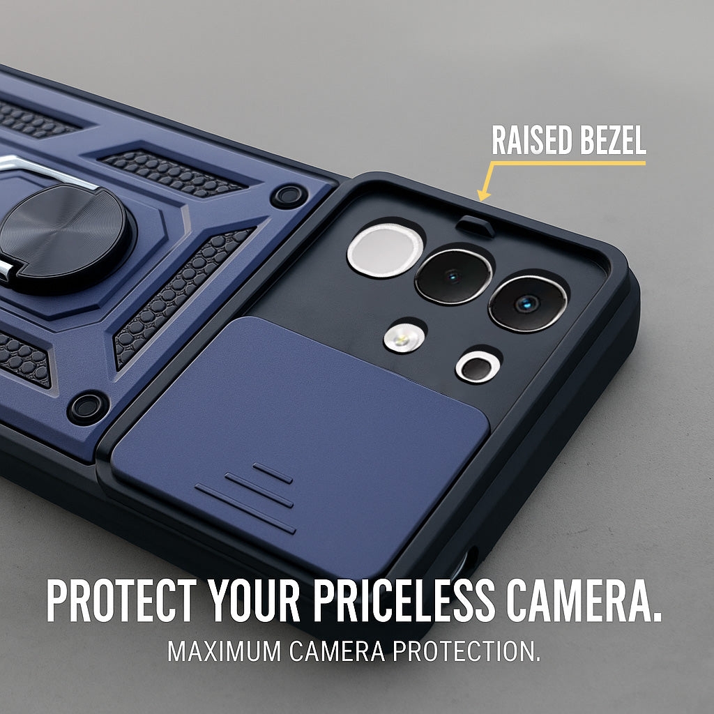 For Vivo iQOO Z10x Back Cover Case (Hybrid Dual Armor Polycarbonate)