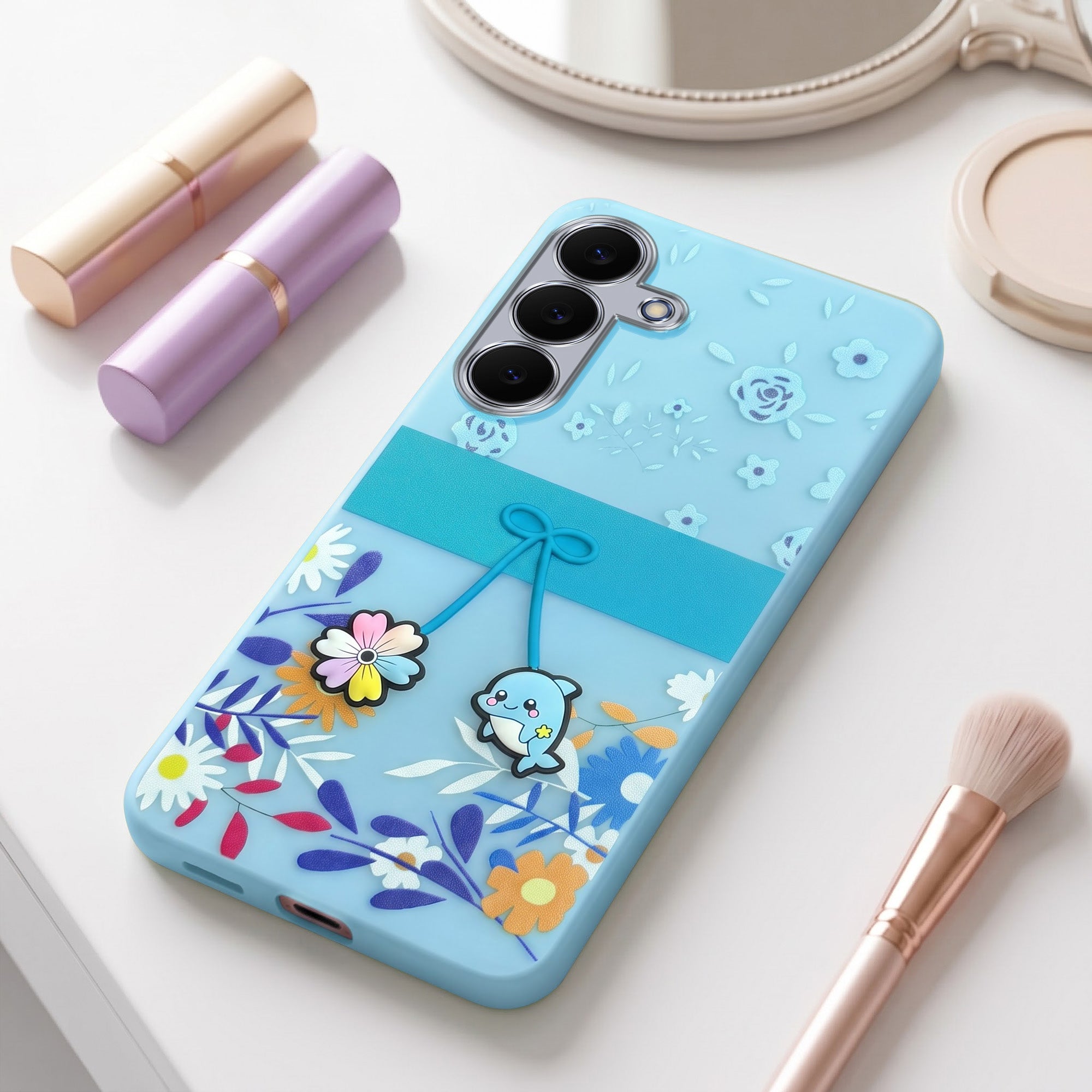 For Samsung Galaxy S25 FE Back Cover Case (3D Cute Cartoons | Hard Back Side Soft | Matte Premium Finish | HD Printing) (Copy) (Copy)