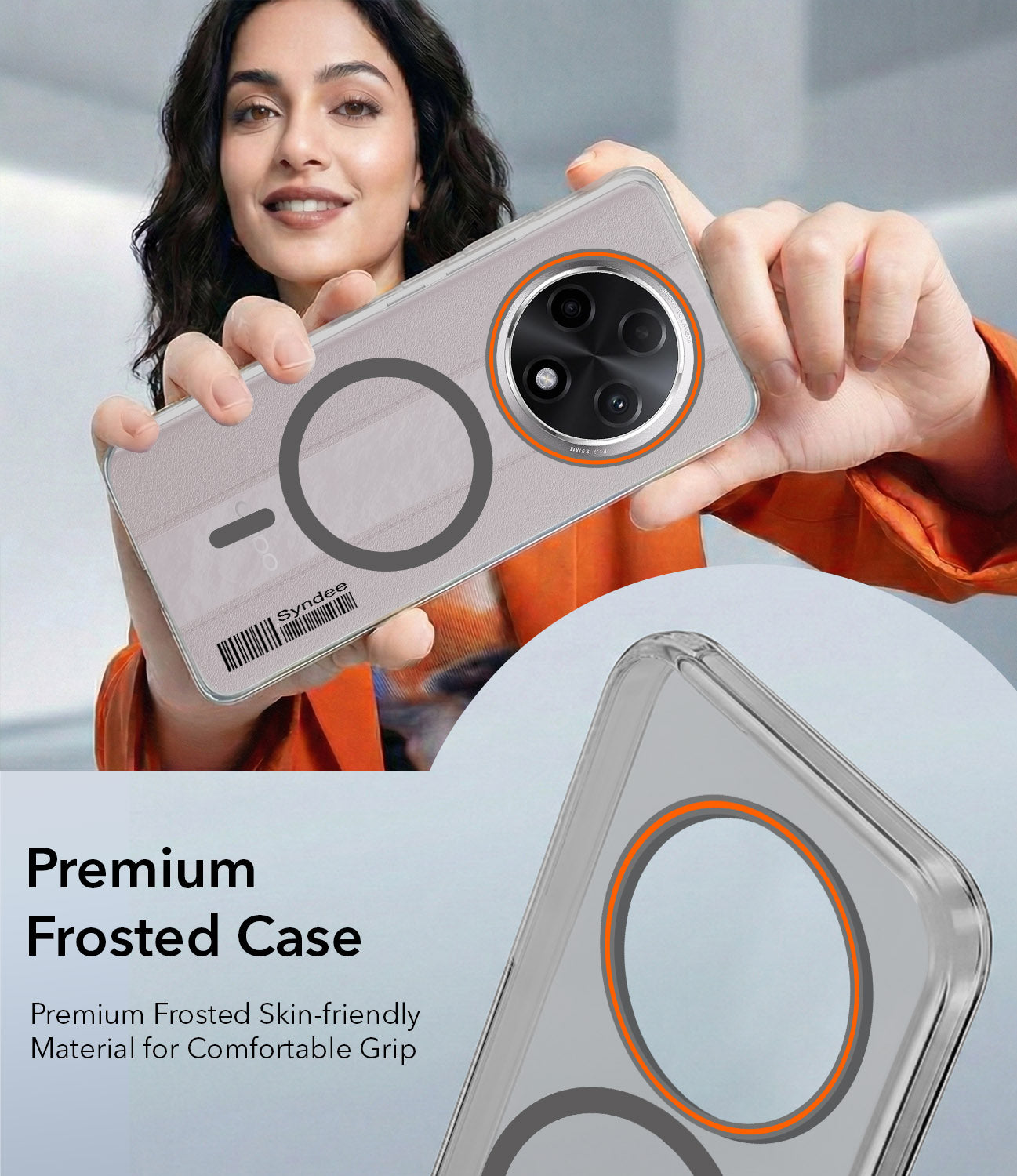 For Oppo F27 Pro | Oppo F27 Pro Plus Back Cover Case (Soft Touch | Camera Bump Protection | MagSafe Compatible | Matte Finish)