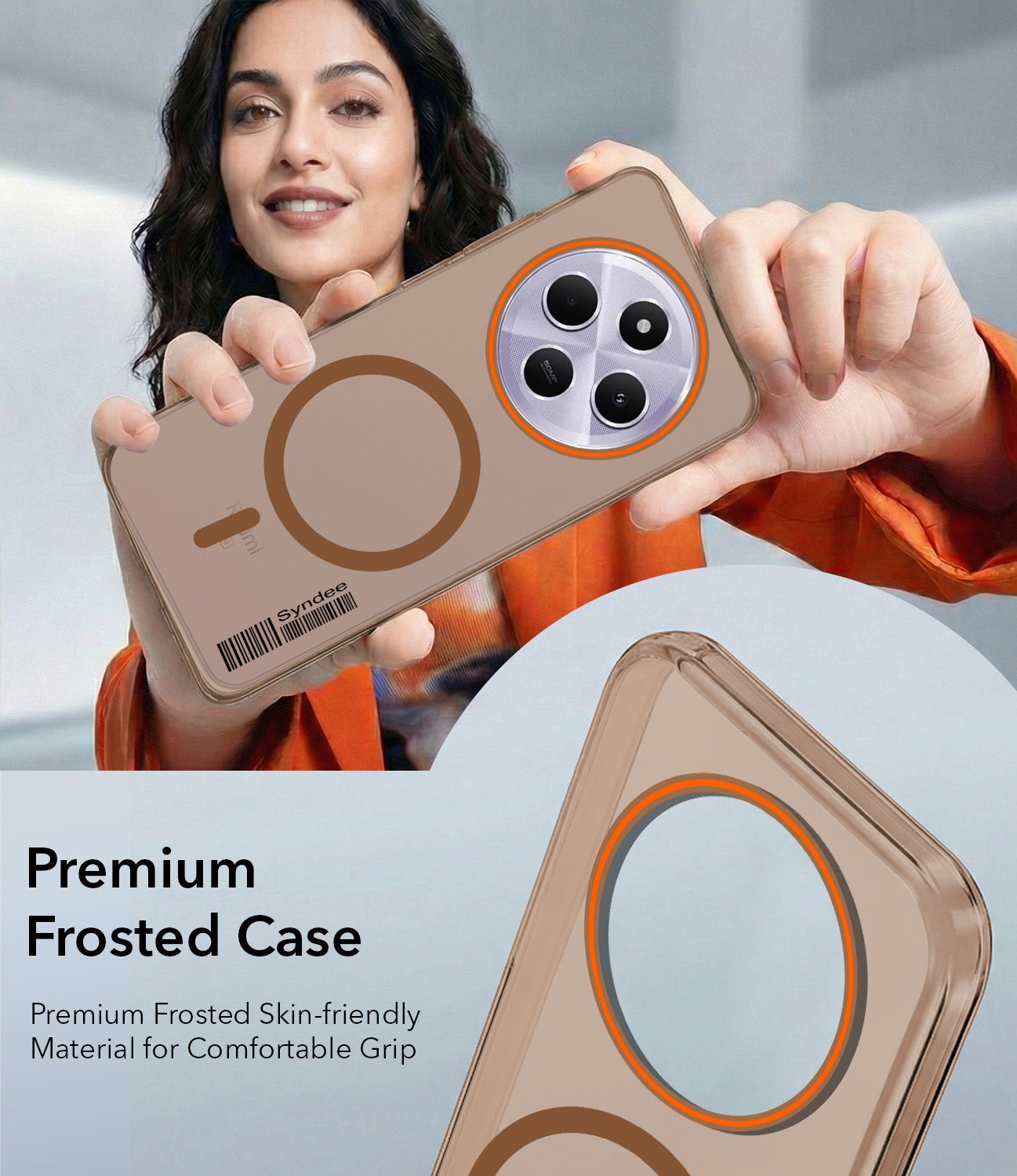 For Redmi A4 5G | Xiaomi Redmi 14C Back Cover Case (Soft Touch | Camera Bump Protection | MagSafe Compatible | Matte Finish)