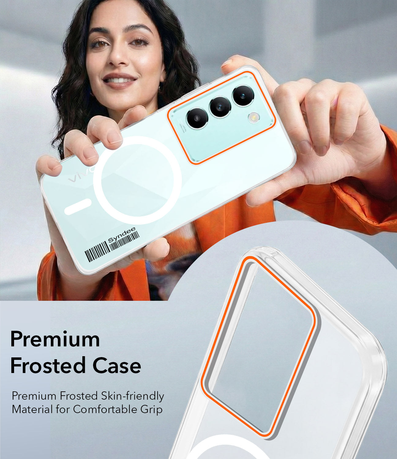 For Vivo T3 5G Back Cover Case (Soft Touch | Camera Bump Protection | MagSafe Compatible | Matte Finish)
