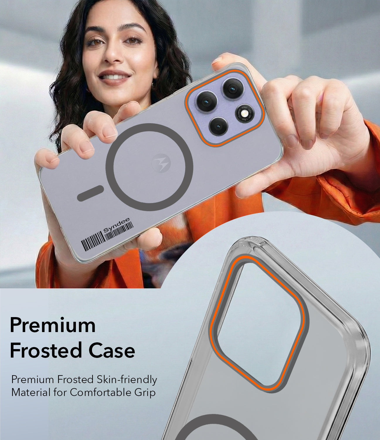 For Motorola Moto G86 Power Back Cover Case (Soft Touch | Camera Bump Protection | MagSafe Compatible | Matte Finish)