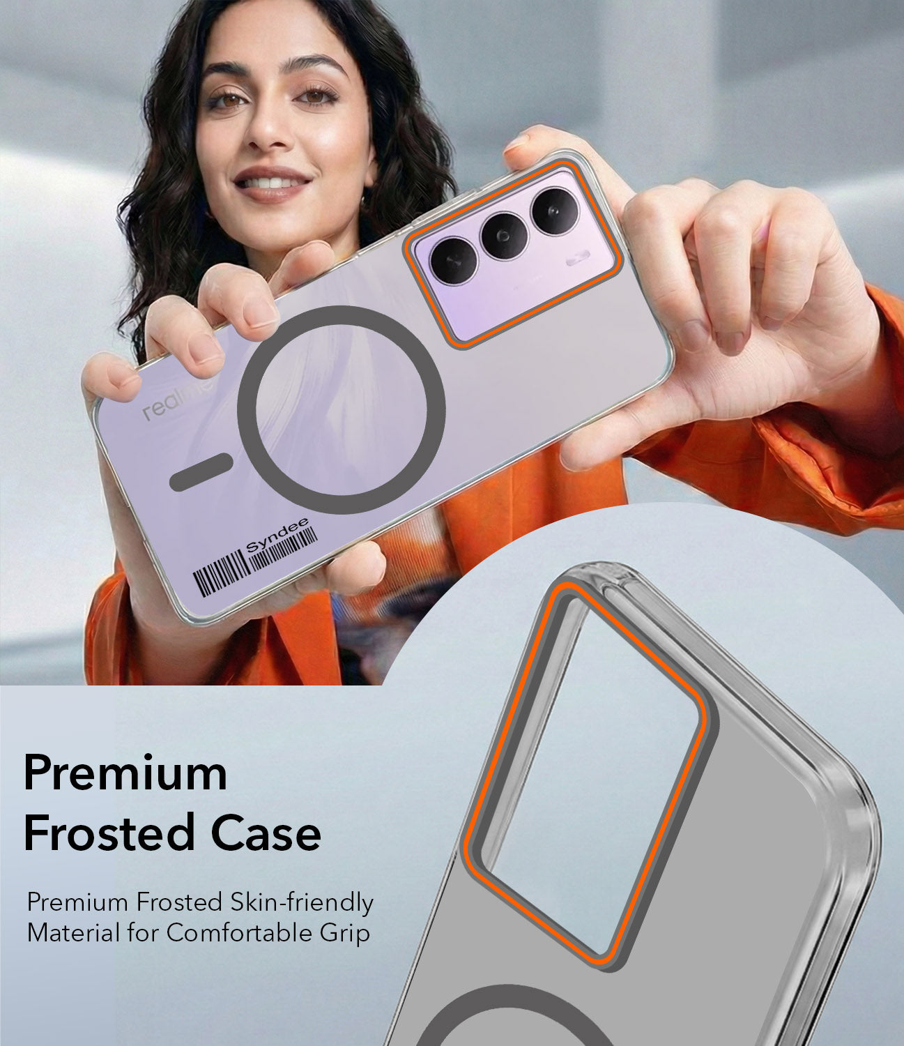 For Realme P3 lite Back Cover Case (Soft Touch | Camera Bump Protection | MagSafe Compatible | Matte Finish)