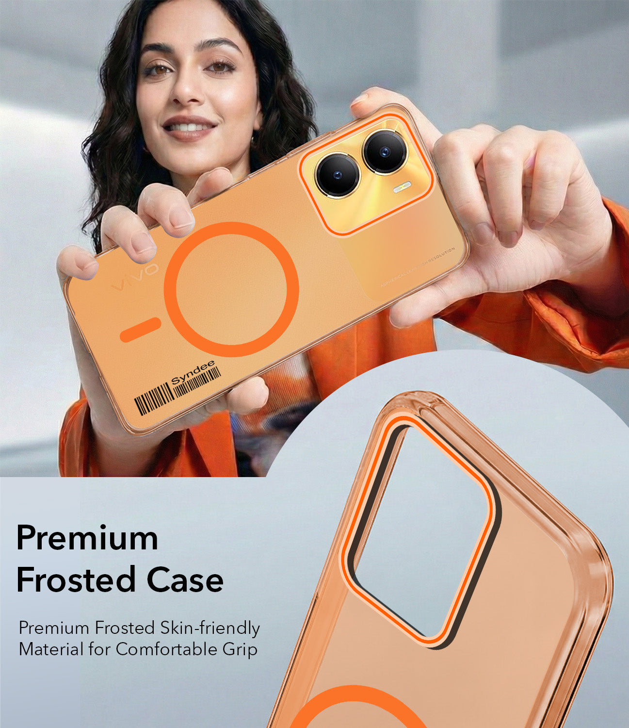 For Vivo Y56 5G Back Cover Case (Soft Touch | Camera Bump Protection | MagSafe Compatible | Matte Finish)