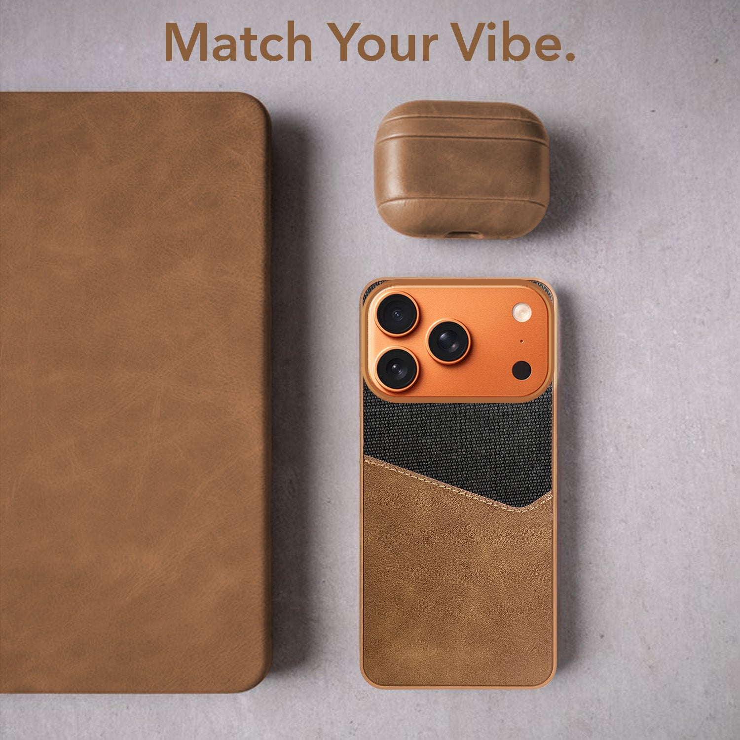For Apple iPhone 17 Pro Max Back Cover Case (Dual PU Leather Stitch | Professional Minimalist | Soft and Flexible)