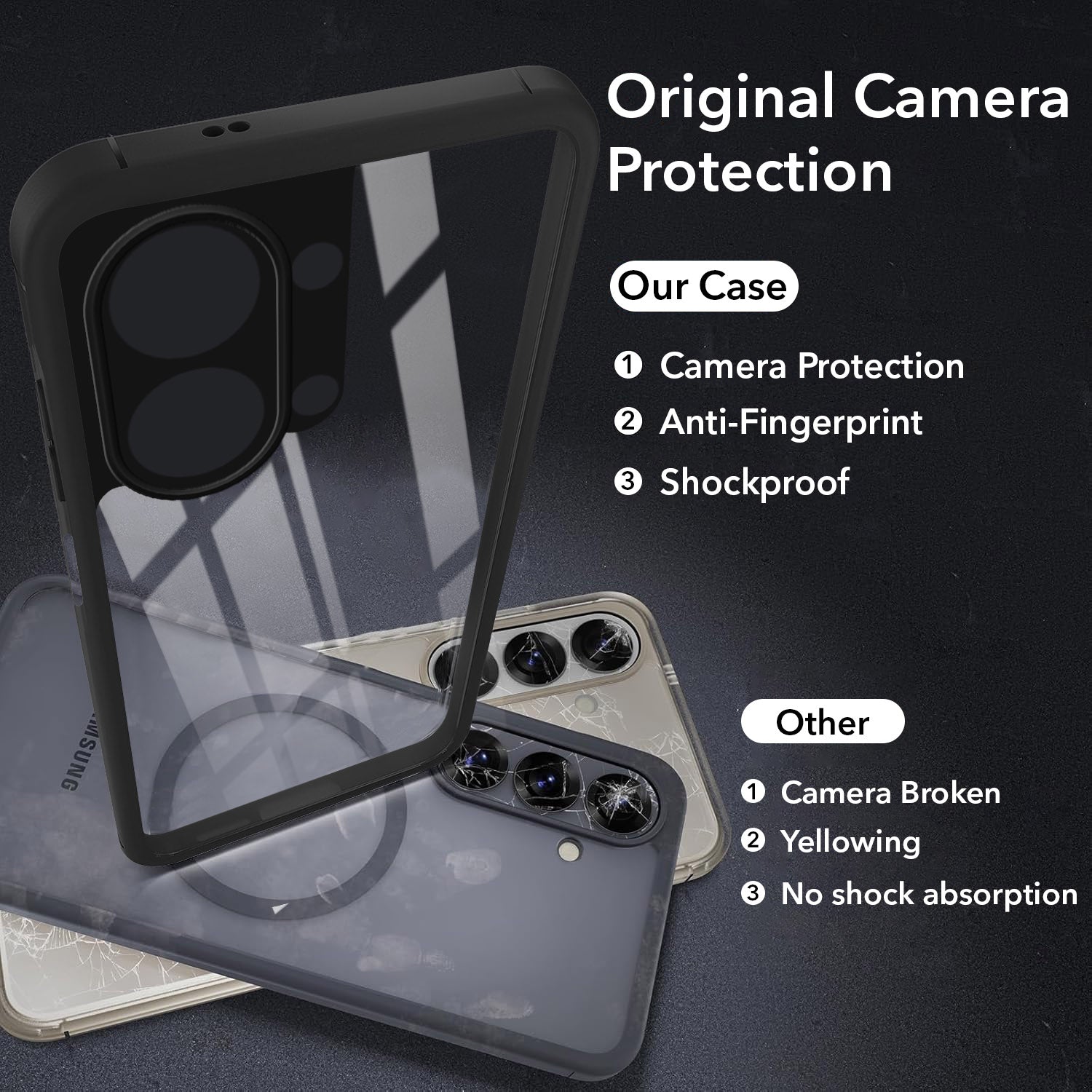 For Vivo Y05 (4G) | Vivo T5 Lite (5G)  Back Cover Case Ultra-Hybrid (Lifetime Anti Yellow | Anti Scratch | Crystal Clear Shockproof)