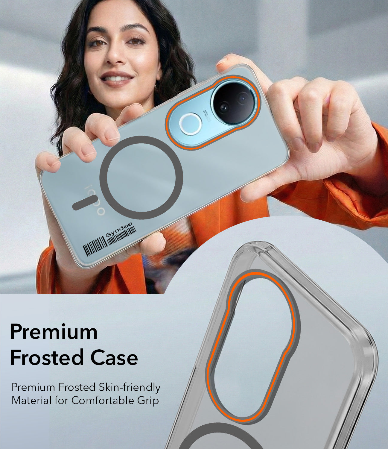 For Vivo iQOO Z10R Back Cover Case (Soft Touch | Camera Bump Protection | MagSafe Compatible | Matte Finish)