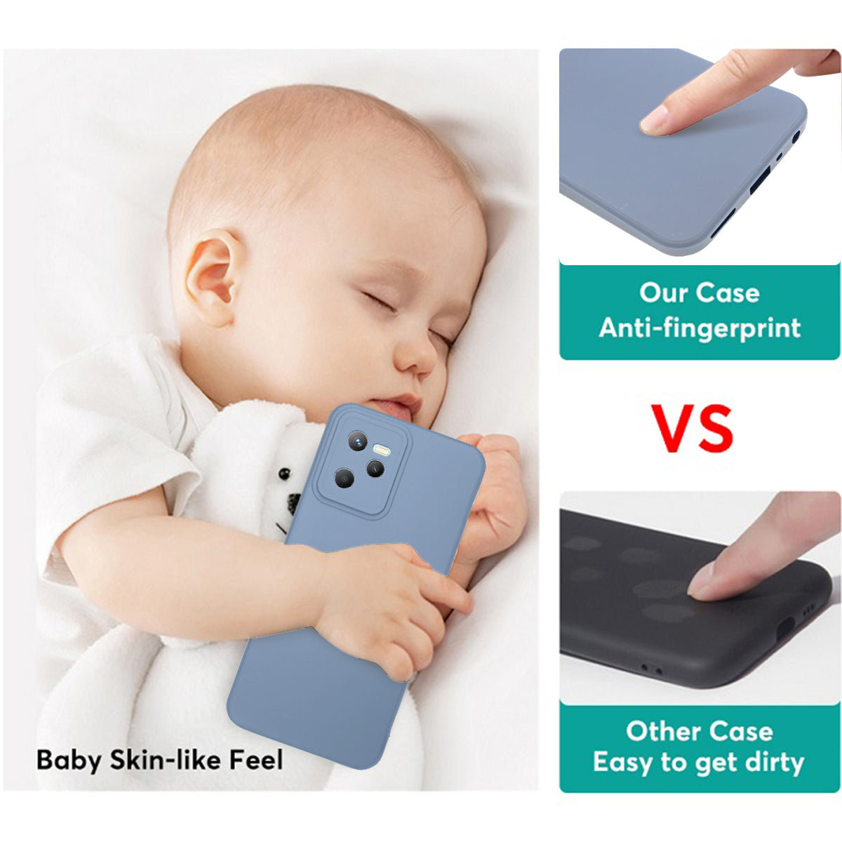 For Realme P4x Back Cover Case (Matte Finish Silicone with Inside Fiber cloth)