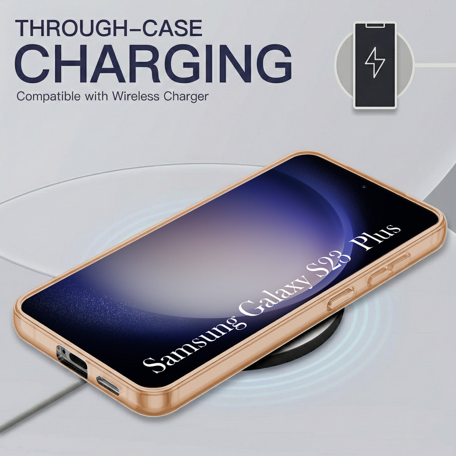 For Samsung Galaxy S23 Plus Back Cover Case Silicone (Slim Paper Thin | Camera Protection Bump | Minimalist Professional | Soft Flexible)