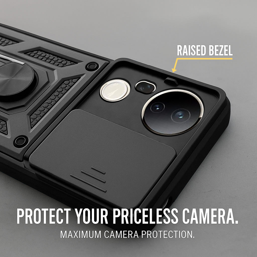 For Vivo T4 Ultra Back Cover Case (Hybrid Dual Armor Polycarbonate)