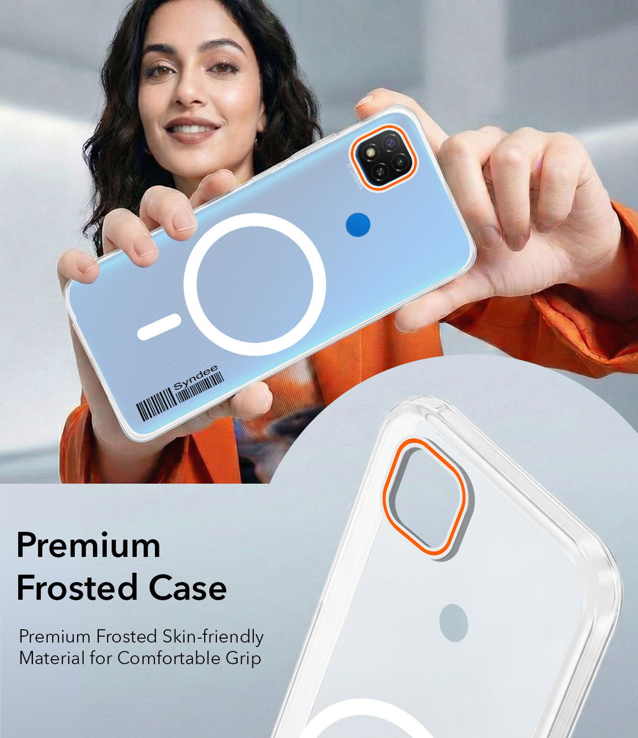 For Redmi 9C Back Cover Case (Soft Touch | Camera Bump Protection | MagSafe Compatible | Matte Finish)