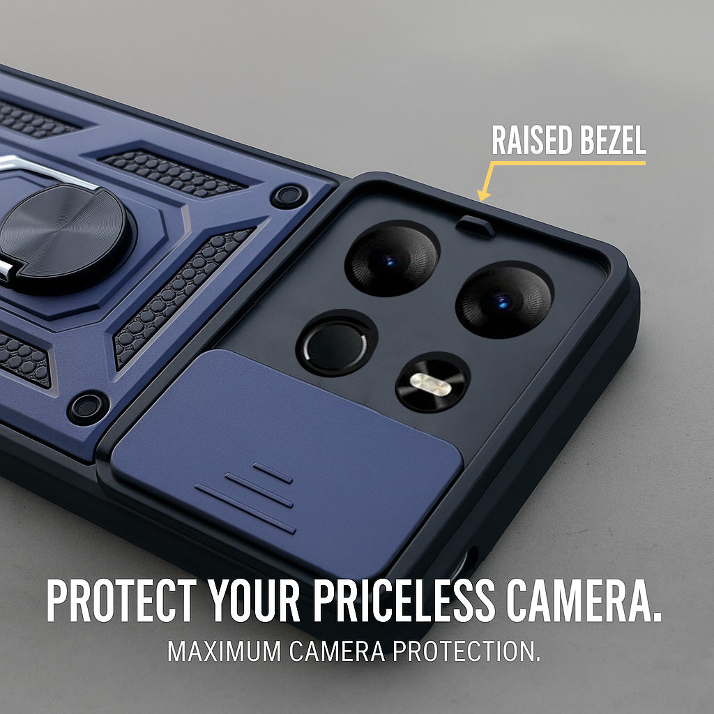 For Tecno Pop 7 Pro Back Cover Case (Hybrid Dual Armor Polycarbonate)