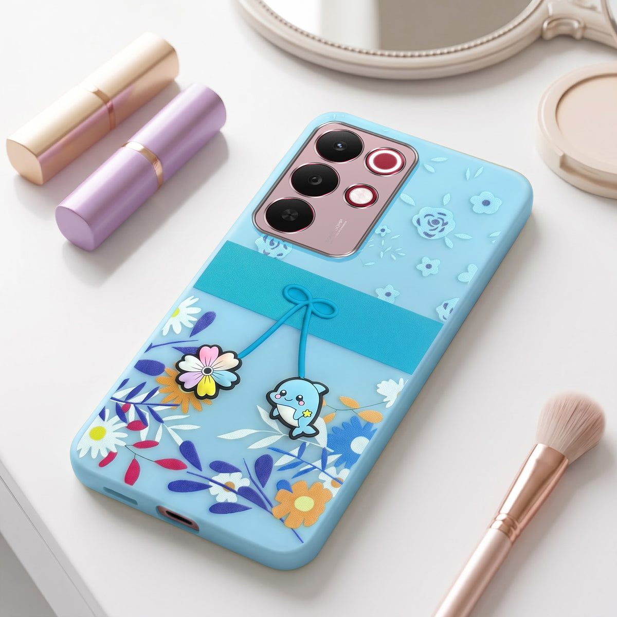 For Realme 15X Back Cover Case (3D Cute Cartoons | Hard Back Side Soft | Matte Premium Finish | HD Printing)