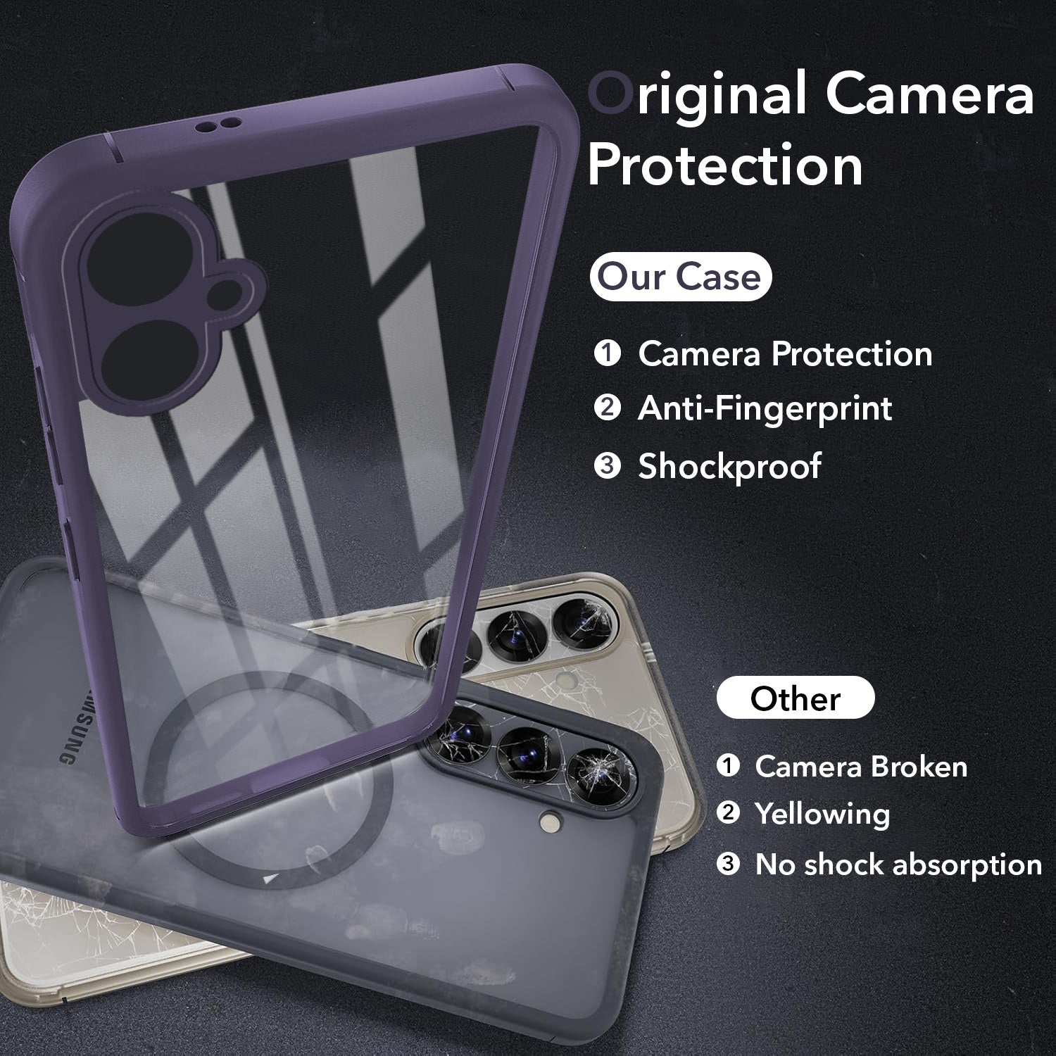 For Samsung Galaxy A05 Back Cover Case Ultra-Hybrid (Lifetime Anti Yellow | Anti Scratch | Crystal Clear Shockproof)