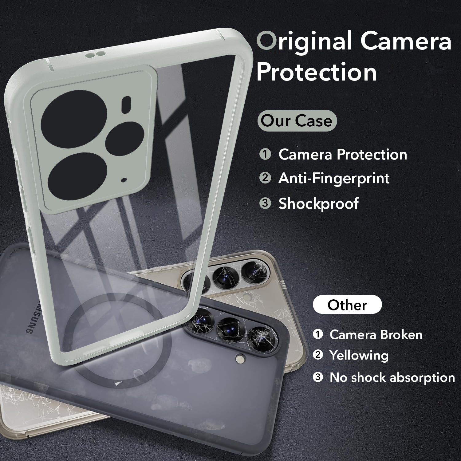 For Realme 14T Back Cover Case (Lifetime Anti Yellow | Anti Scratch | Crystal Clear Shockproof)