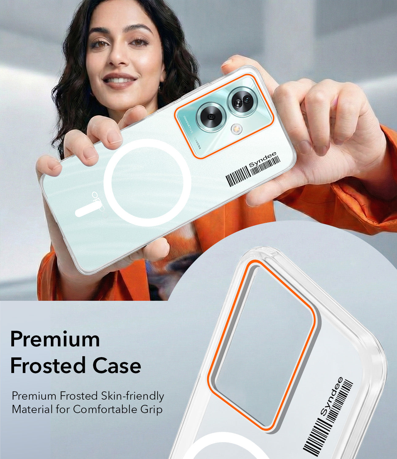 For Oppo A79 5G Back Cover Case (Soft Touch | Camera Bump Protection | MagSafe Compatible | Matte Finish)