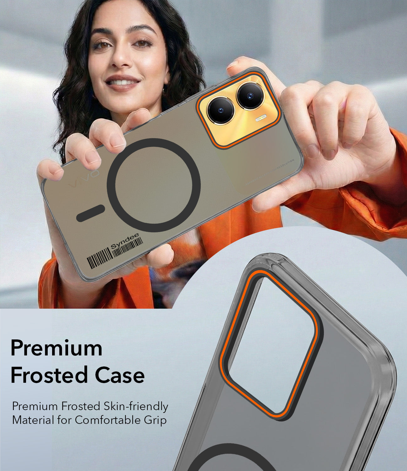 For Vivo Y56 5G Back Cover Case (Soft Touch | Camera Bump Protection | MagSafe Compatible | Matte Finish)