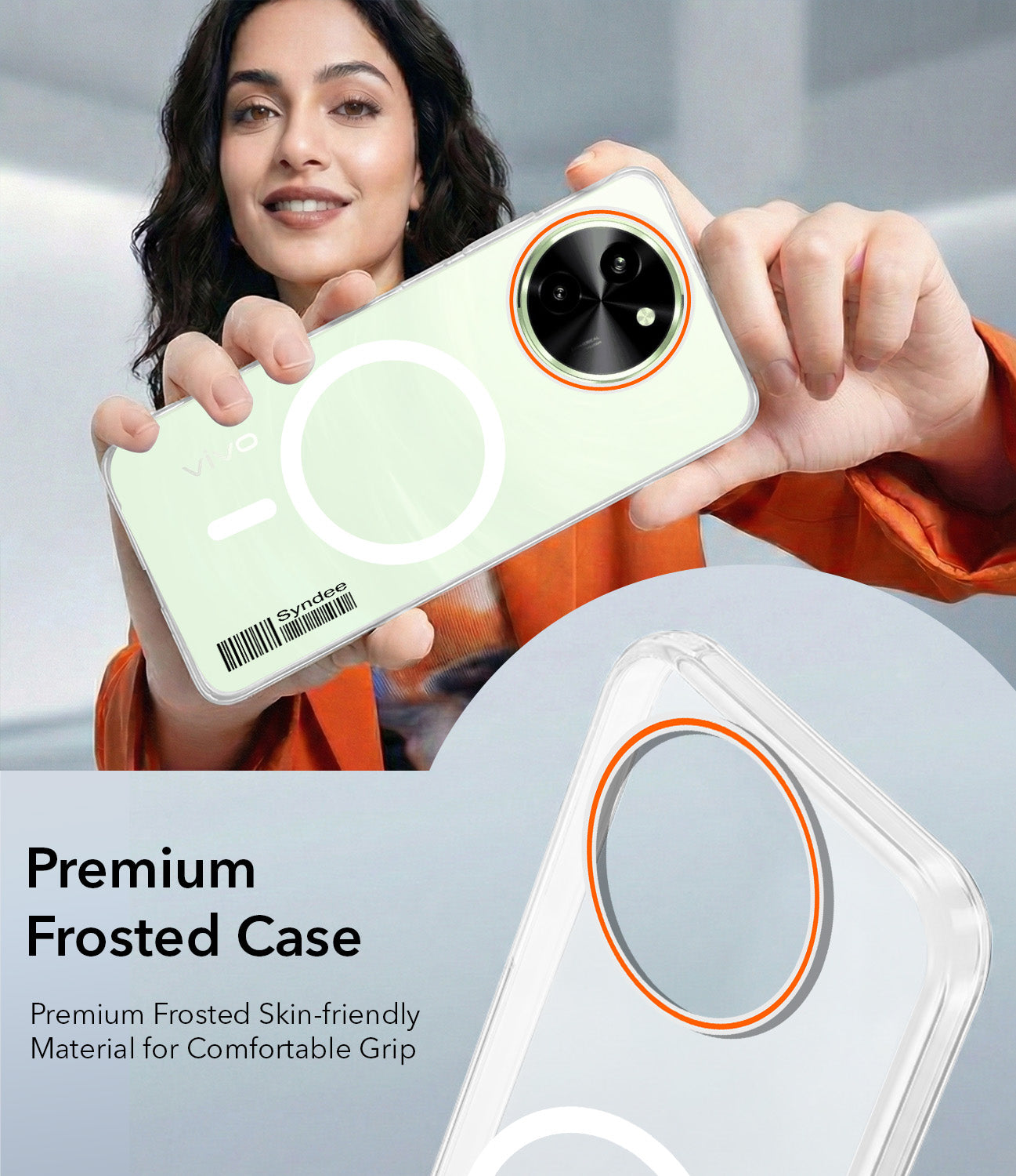 For Vivo T3x 5G Back Cover Case (Soft Touch | Camera Bump Protection | MagSafe Compatible | Matte Finish)