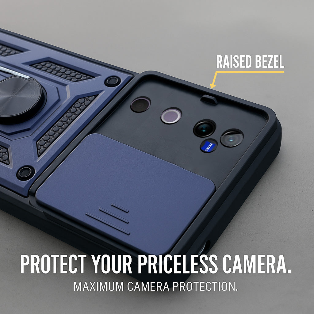 For Vivo V40 | Vivo V40 Pro 5G Back Cover Case (Hybrid Dual Armor Polycarbonate)