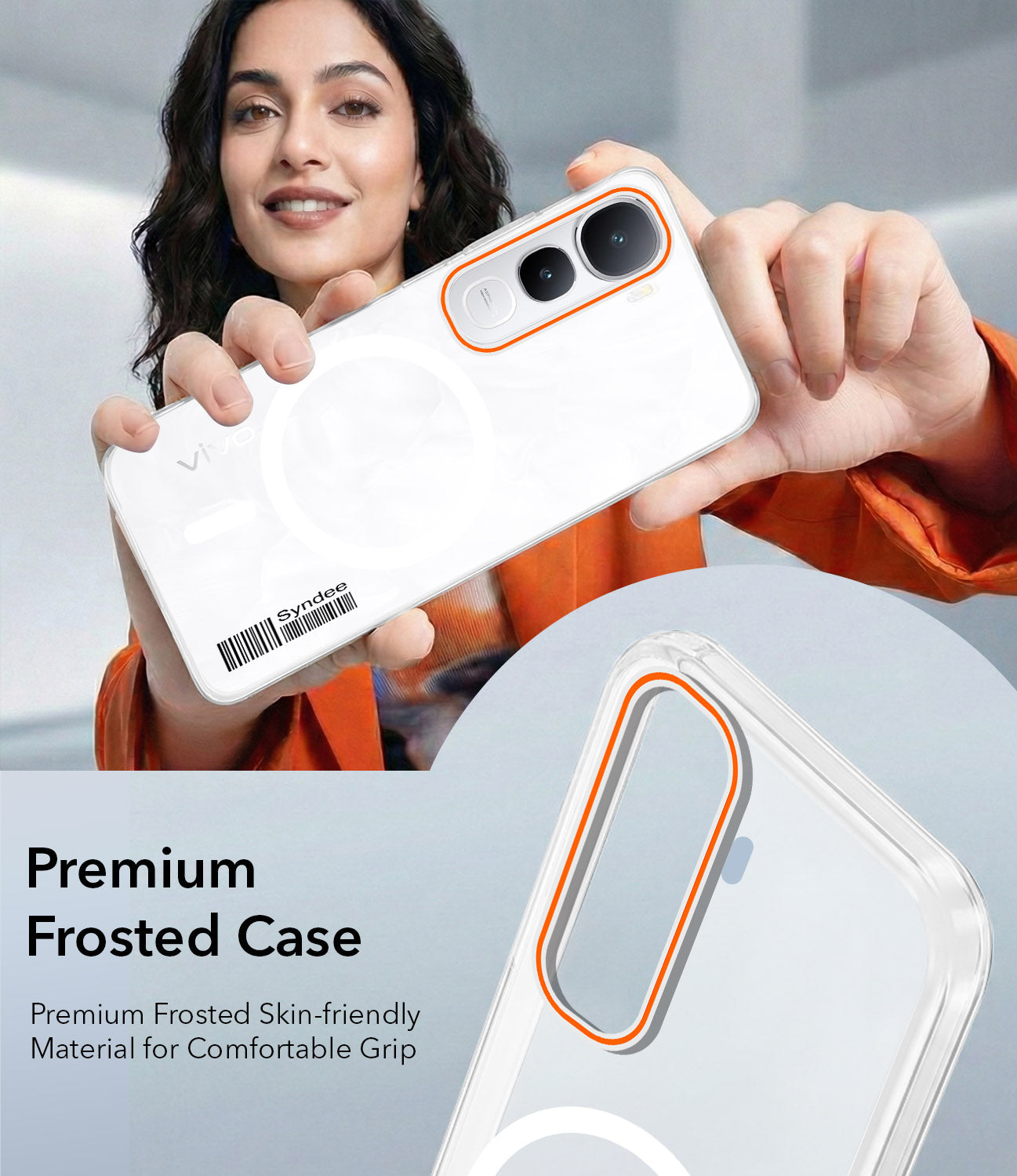 For Vivo Y400 Back Cover Case (Soft Touch | Camera Bump Protection | MagSafe Compatible | Matte Finish)