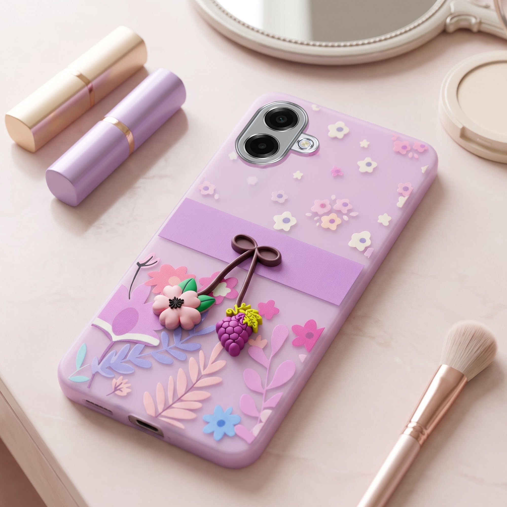 For Samsung A07 5G | F70e 5G Back Cover Case (3D Cute Cartoons | Hard Back Side Soft | Matte Premium Finish | HD Printing)
