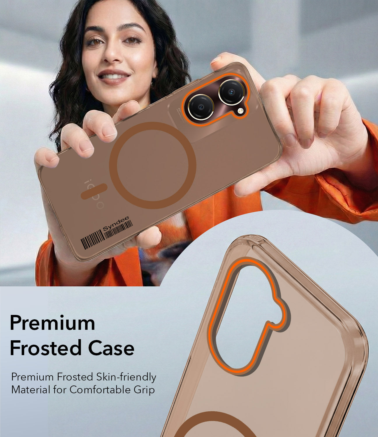 For Vivo iQOO Z9 Lite Back Cover Case (Soft Touch | Camera Bump Protection | MagSafe Compatible | Matte Finish)