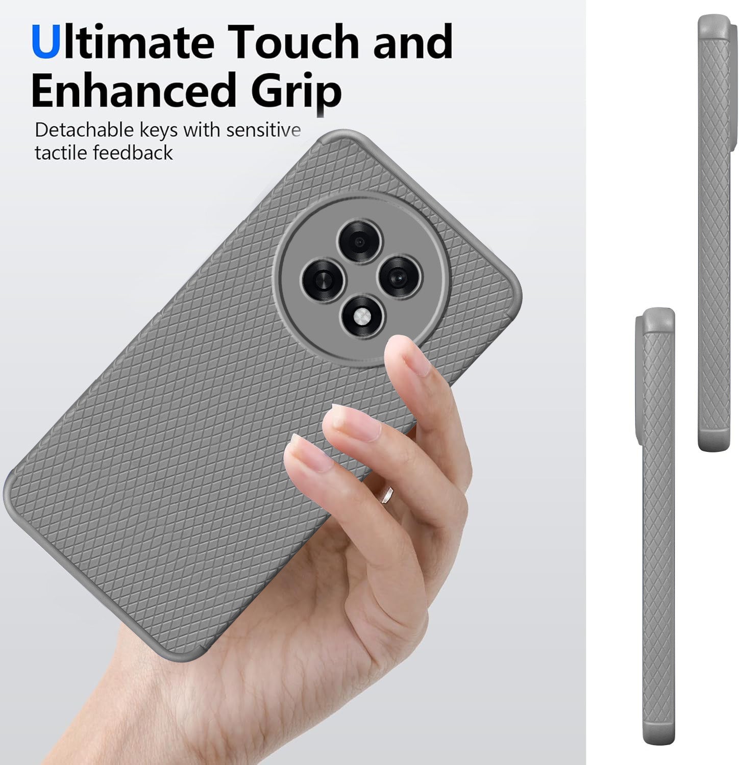 For Oppo F31 Pro Plus Back Cover Case Liquid Silicone (Camera Protection | Side Grip Texture | Soft and Flexible)