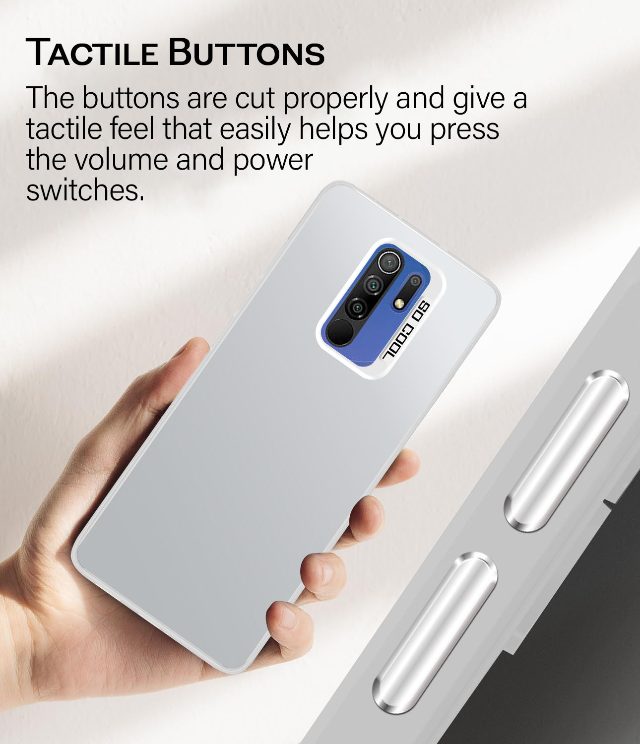 For Poco M2 Hard Back Cover Case (Velvet Touch | Professional Glossy Finish | Camera Protection Bump)