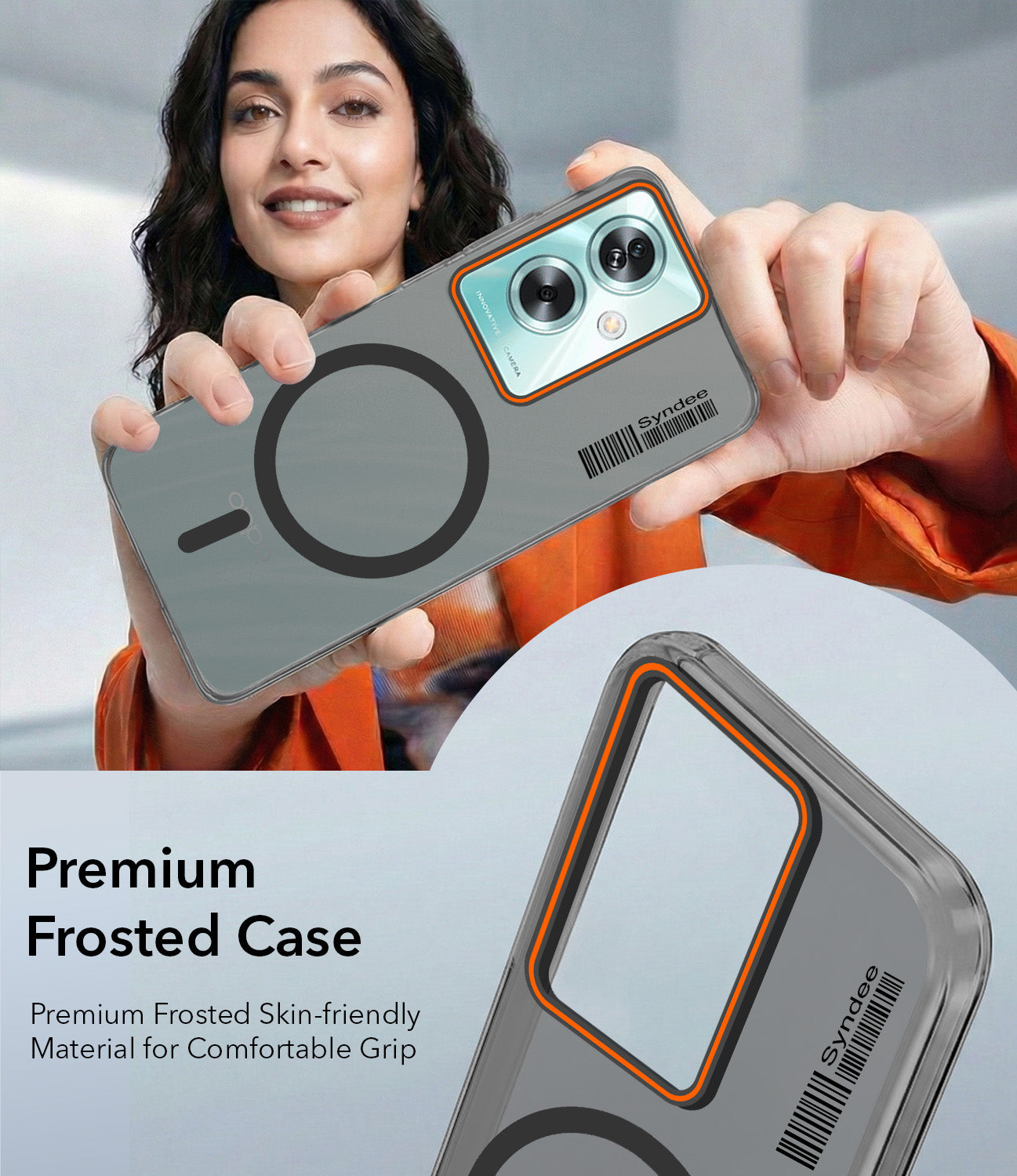 For Oppo A79 5G Back Cover Case (Soft Touch | Camera Bump Protection | MagSafe Compatible | Matte Finish)