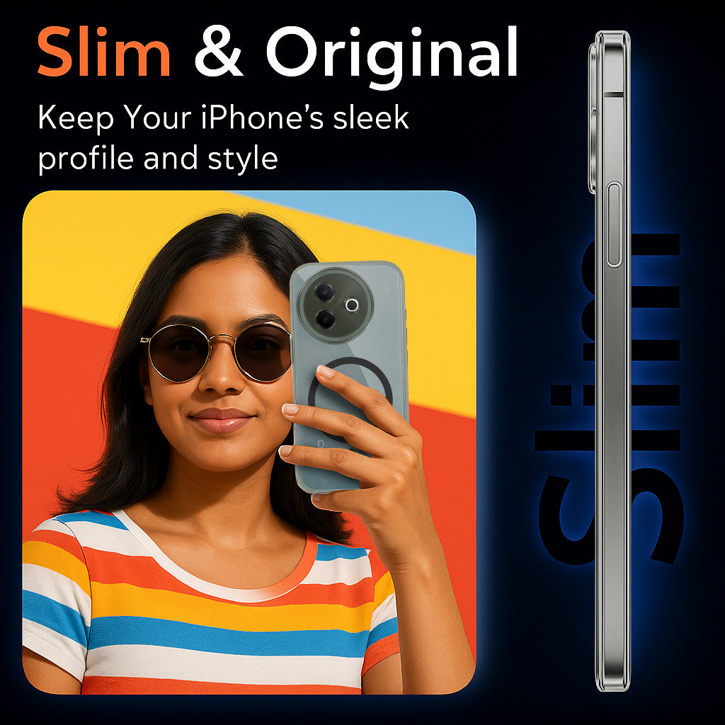 For Vivo Y39 Back Cover Case Lifetime Anti-Yellow MagSafe Compatible Clear (Sleek Hard Crystal | Shockproof and Camera Protection)