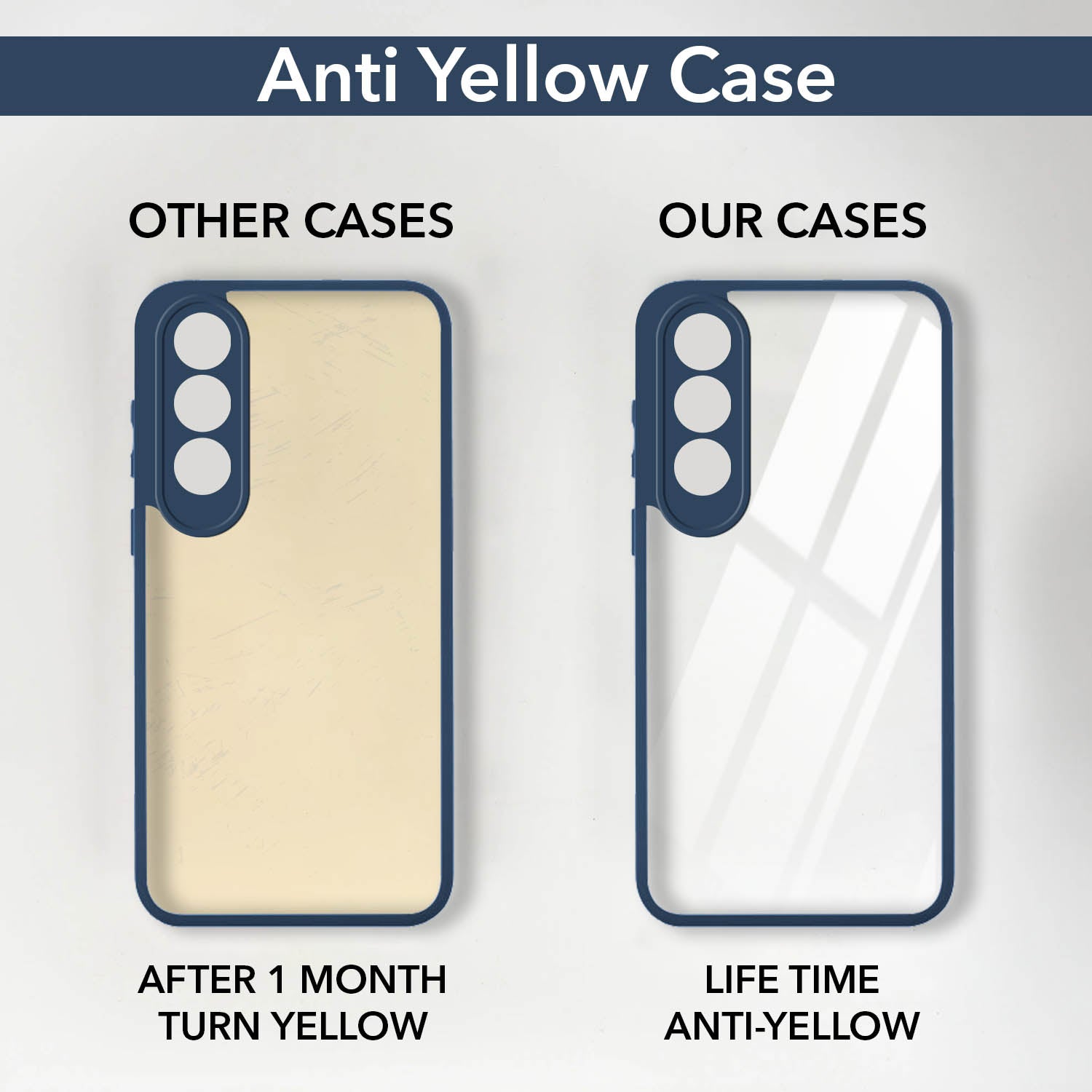 For Oneplus Nord CE 4 Back Cover Case (Lifetime Anti Yellow | Anti Scratch | Crystal Clear Shockproof)