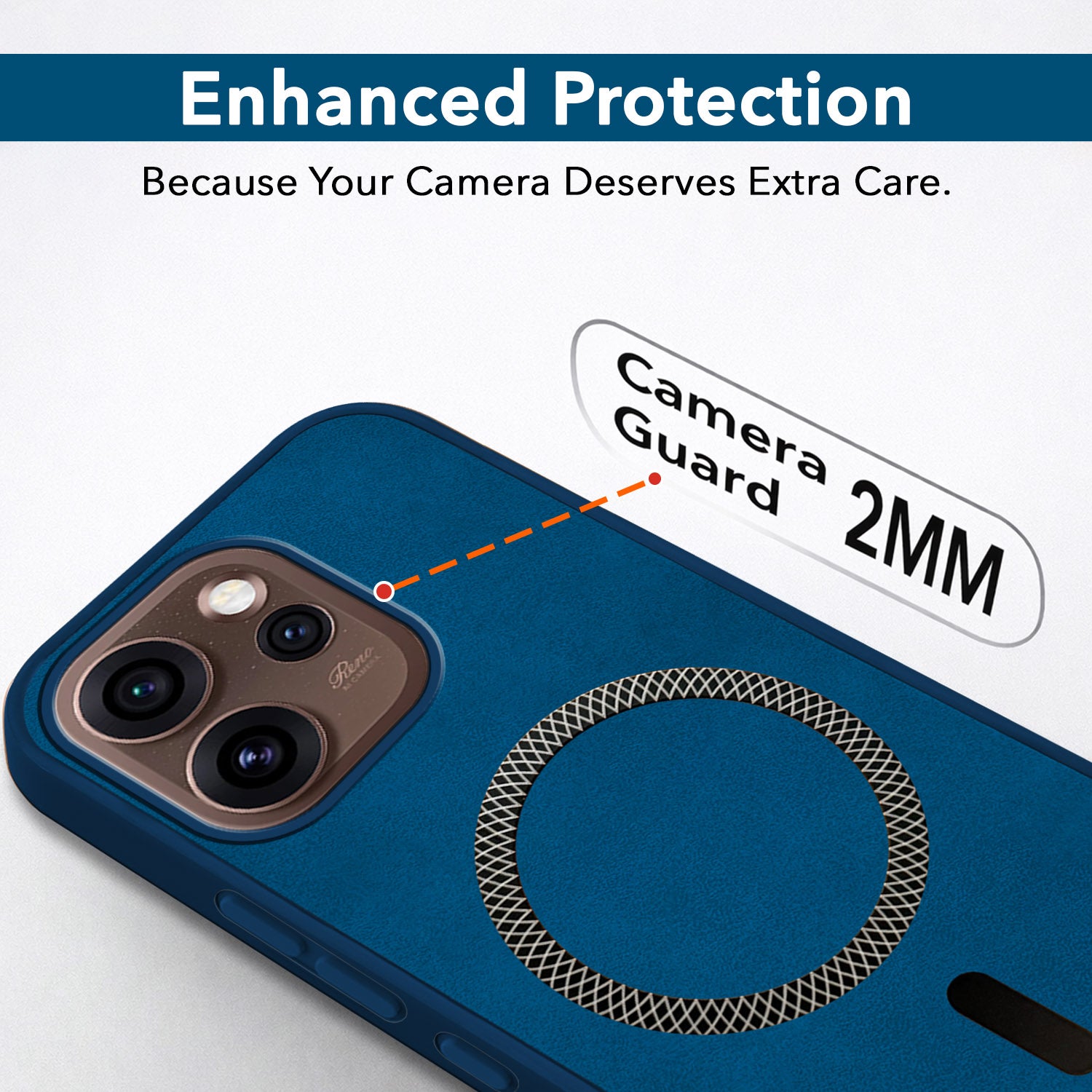 For Oppo Reno15 Pro 5G | Oppo Reno 15 Pro 5G Back Cover Case Leather Finish (MagSafe Compatible Wireless Charging | Soft Touch | Camera Bump Protection)