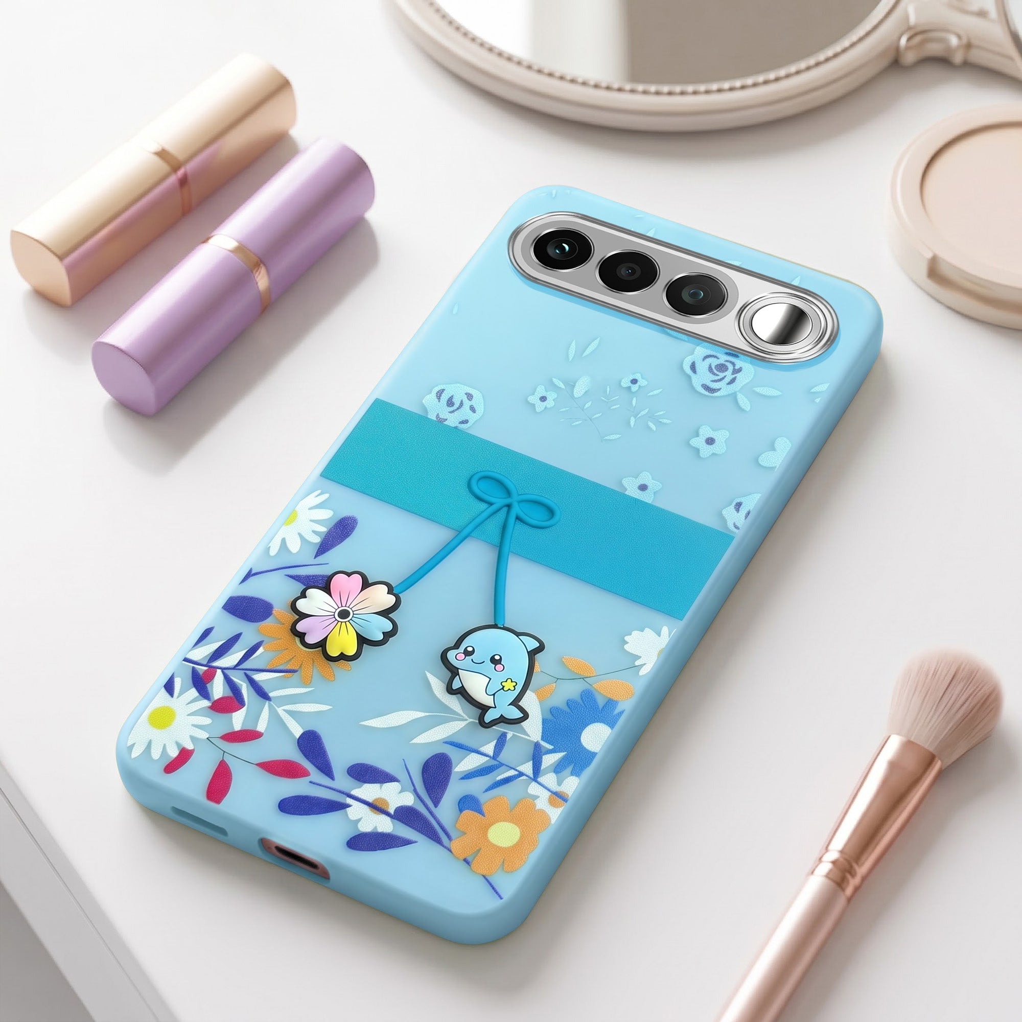 For Realme 16 Back Cover Case (3D Cute Cartoons | Hard Back Side Soft | Matte Premium Finish | HD Printing)