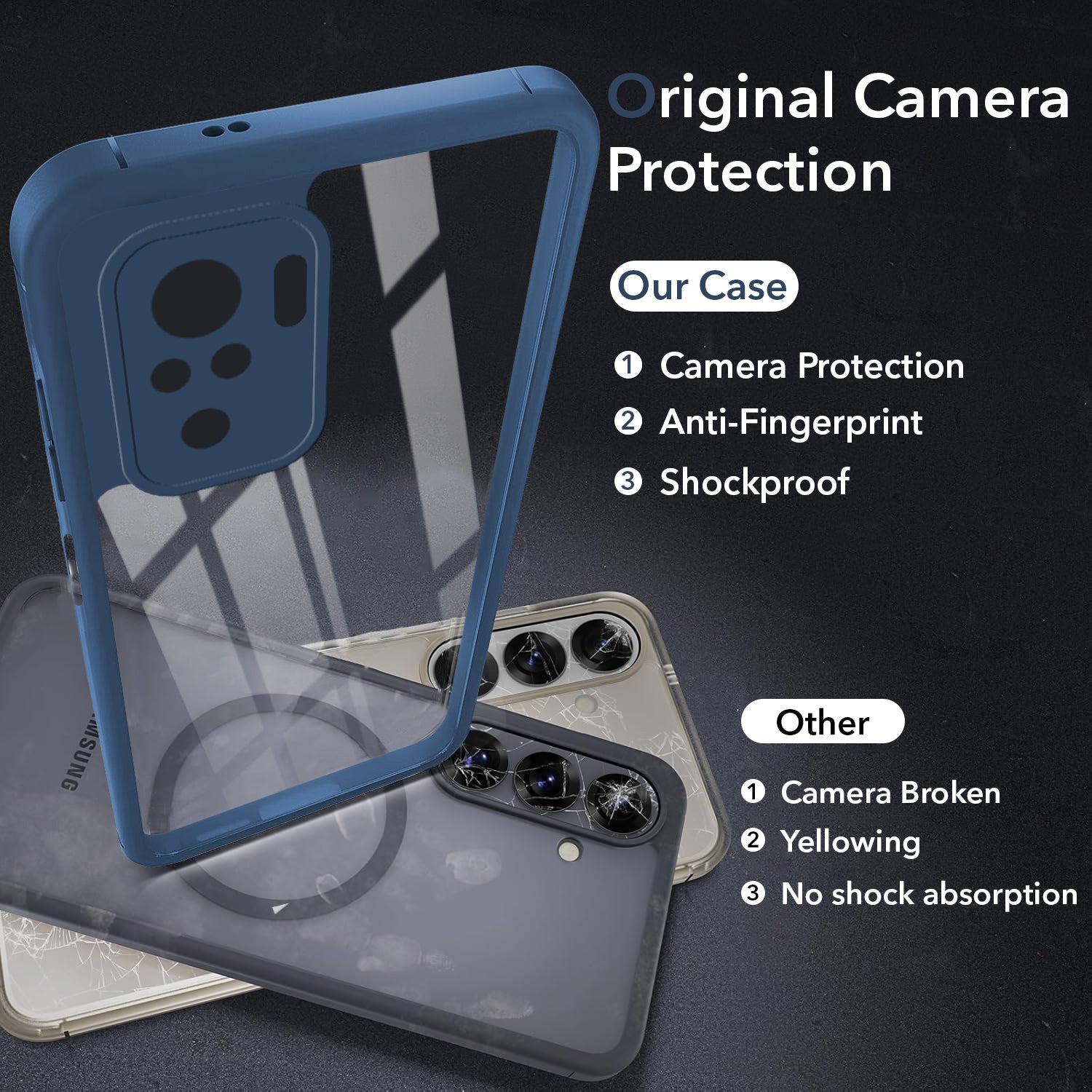 For Redmi Note 10 | Note 10S Back Cover Case Ultra-Hybrid (Lifetime Anti Yellow | Anti Scratch | Crystal Clear Shockproof)