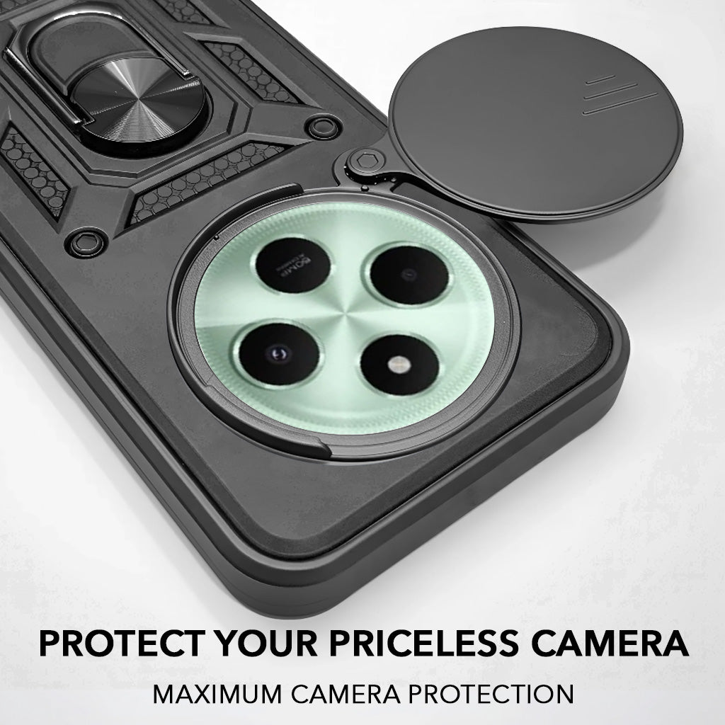 For Poco C75 | Poco M7 Back Cover Case (Hybrid Dual Armor Polycarbonate)