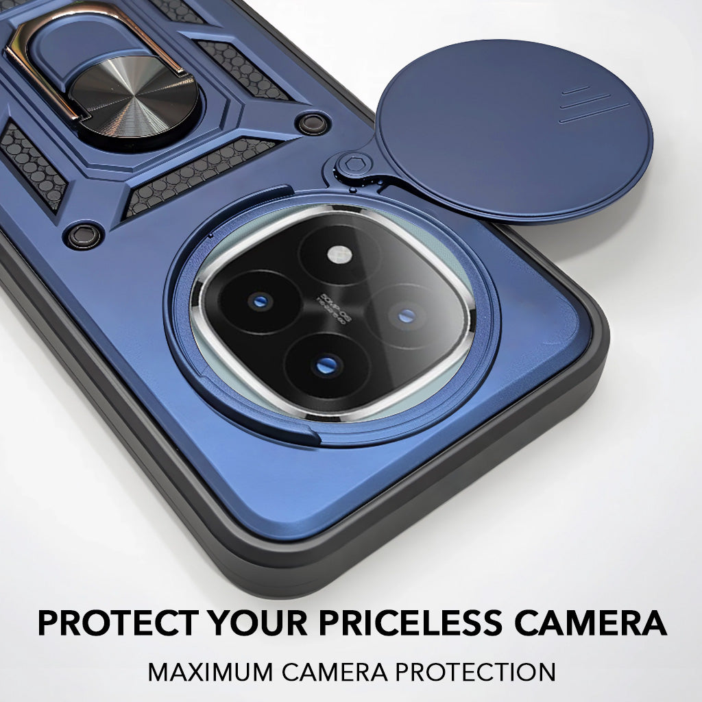For Redmi Note 14 Pro Plus Back Cover Case (Hybrid Dual Armor Polycarbonate)