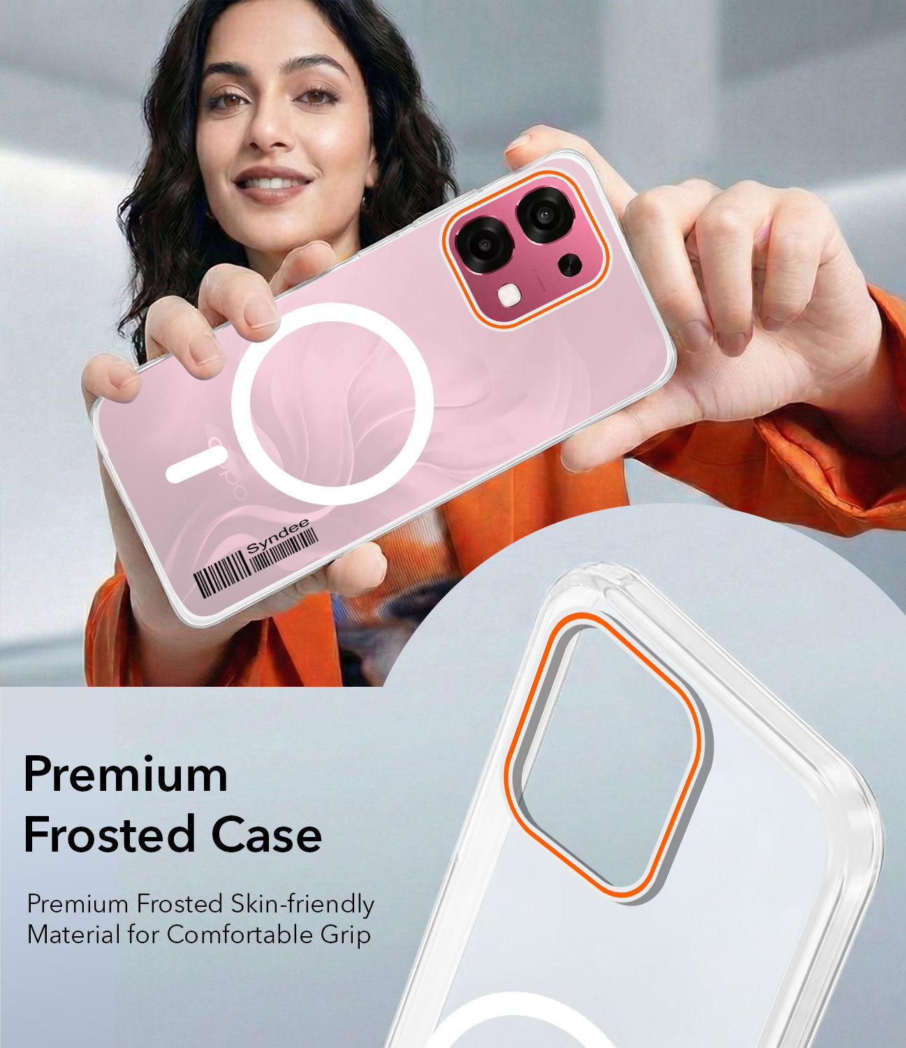 For Oppo F31 5G | Oppo F33 5G Back Cover Case (Soft Touch | Camera Bump Protection | MagSafe Compatible | Matte Finish)