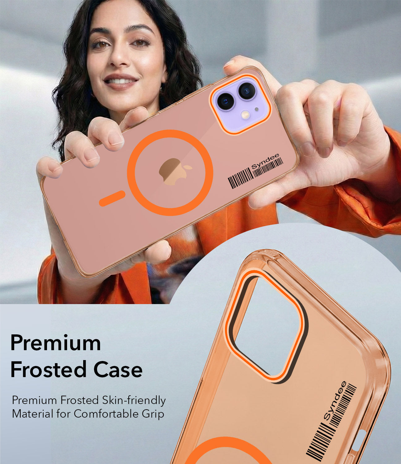 For Apple iPhone 12 Back Cover Case (Soft Touch | Camera Bump Protection | MagSafe Compatible | Matte Finish)